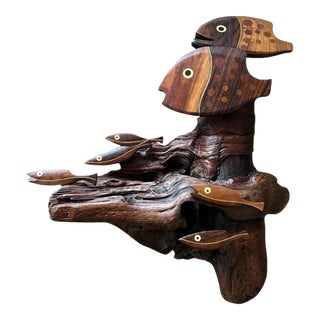 Vintage 1970s Heinz Norhausen Mid-Century Modern Parquet Exotic