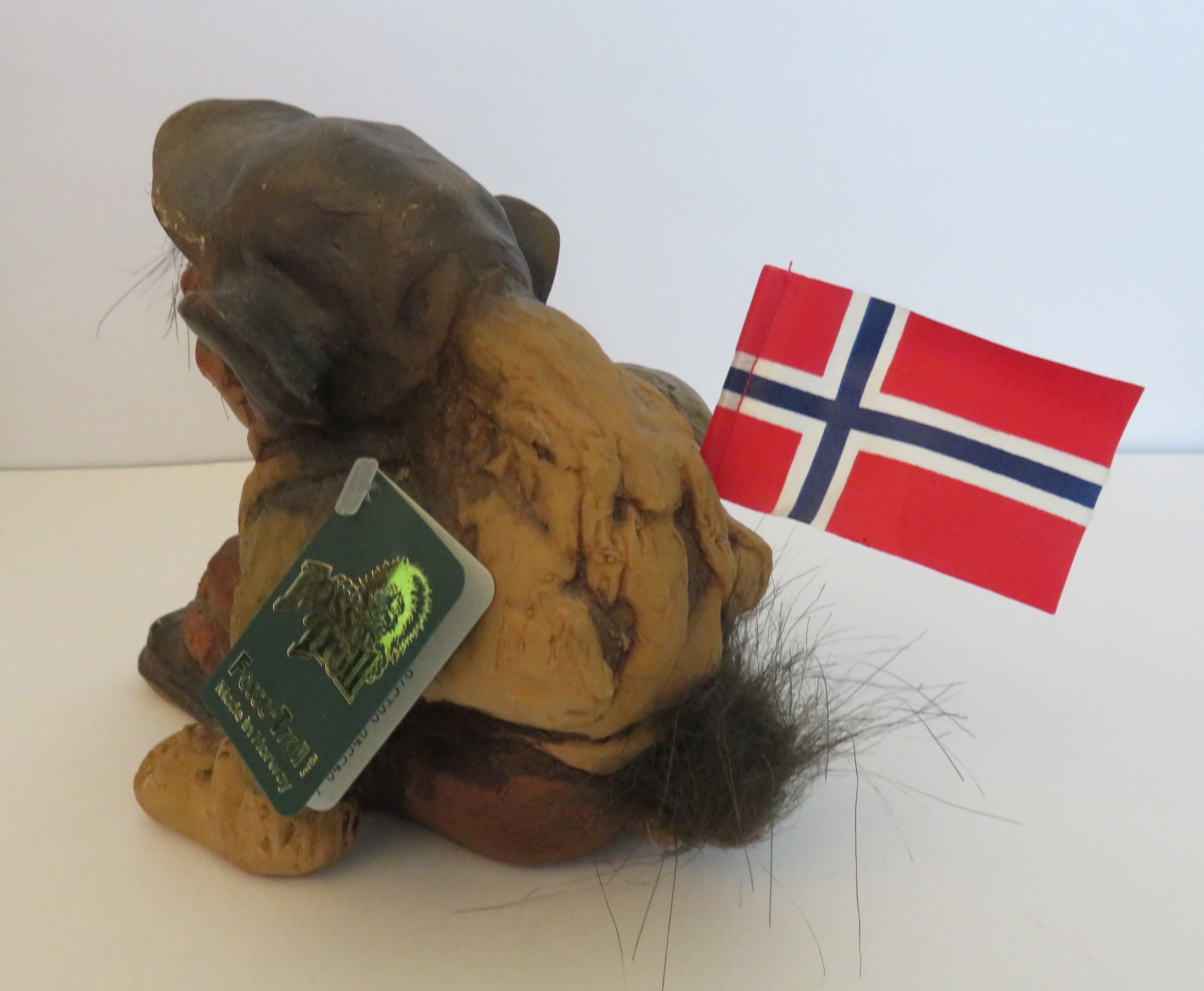 Figurine statue troll fosse-troll made norway neuf n° 157 figure vintage 15 cm - Jeux & Jouets