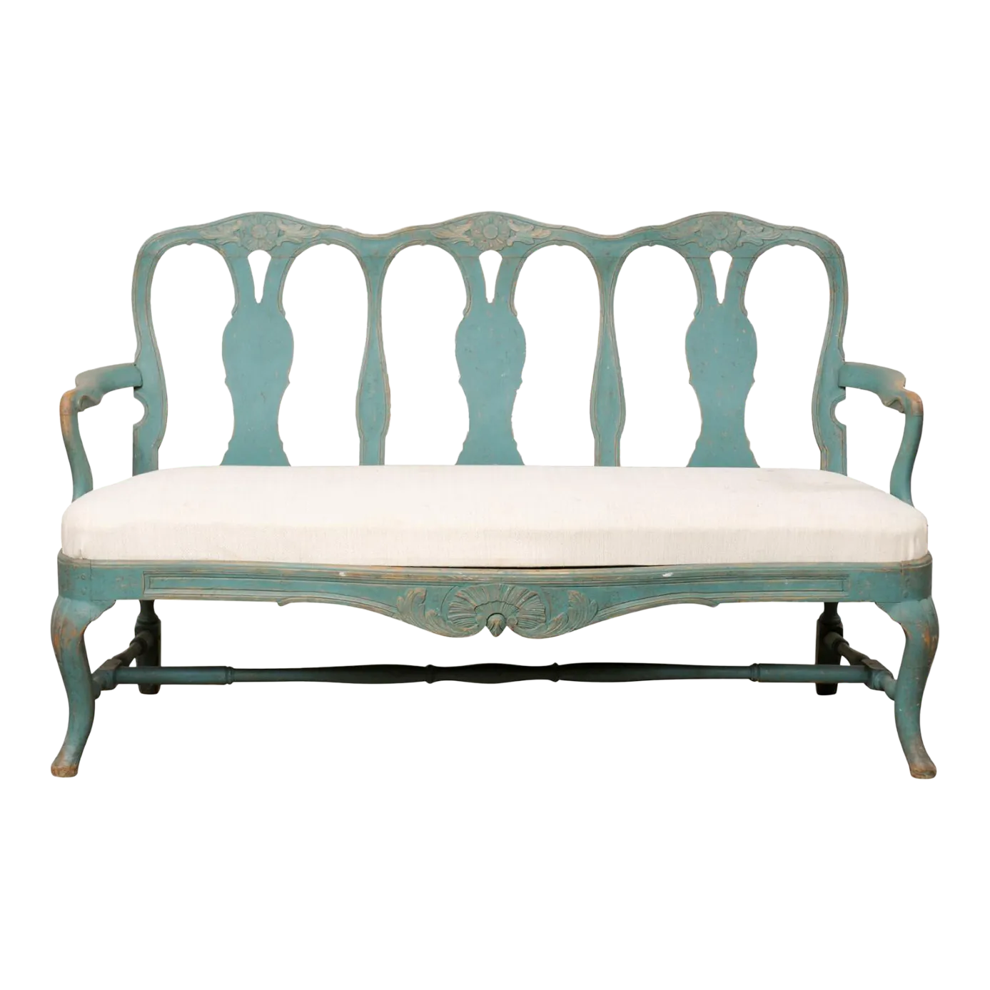 Swedish Rococo 3Chair Back Sofa Bench Chairish
