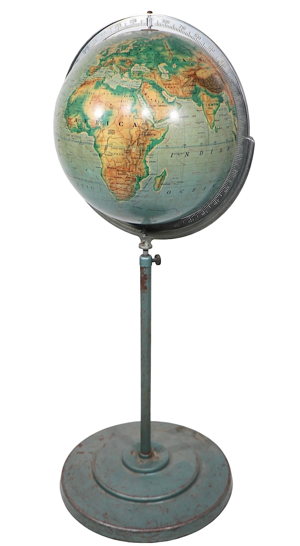globe/globe decade-access best seasons … 1936 Cram's Deluxe Globe W Daily Sun Ray & Season Indicator