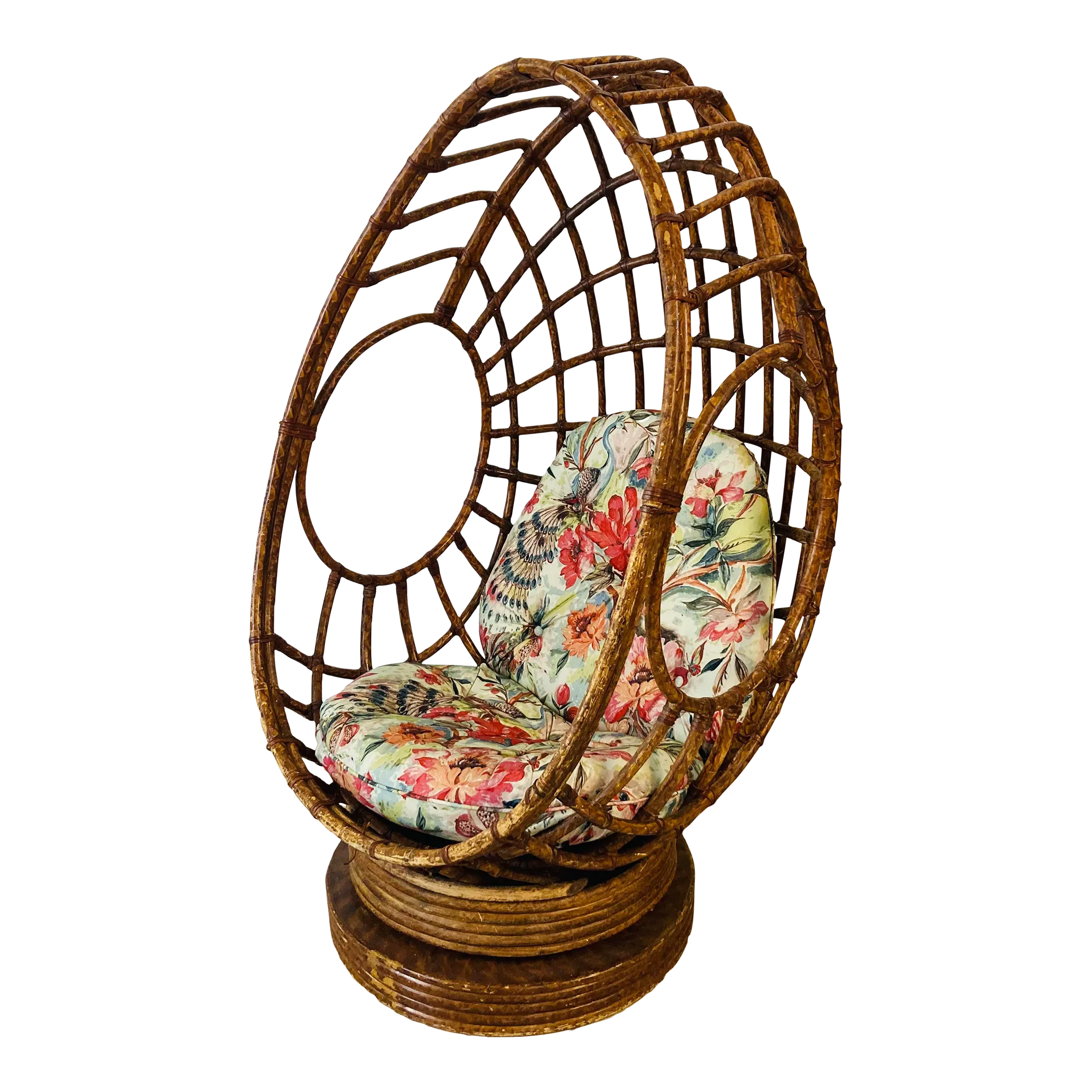 Faux rattan egg chair new arrivals