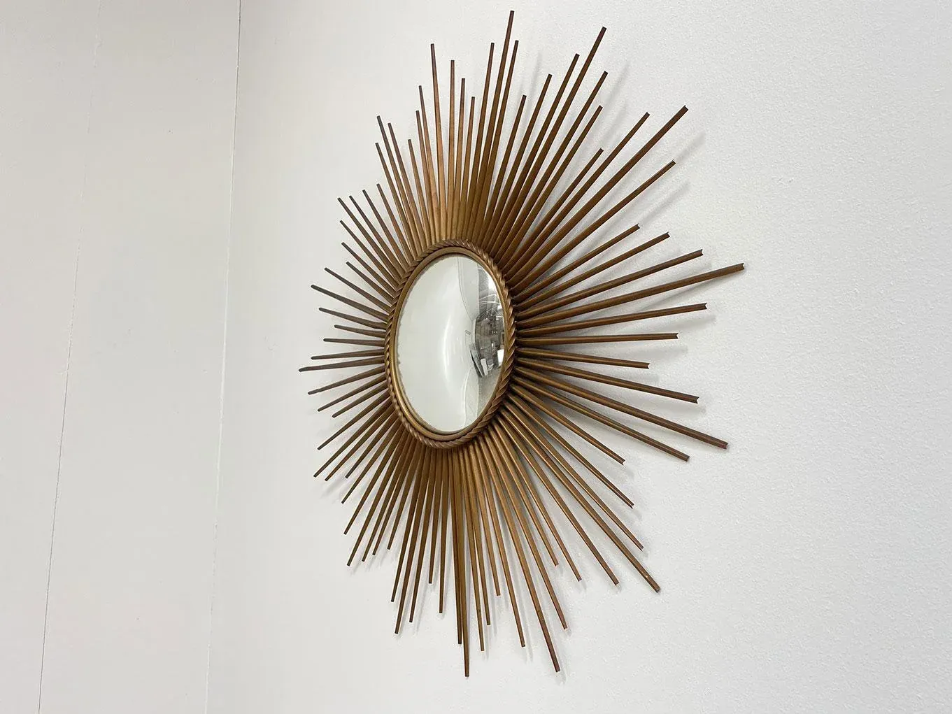 Large Sunburst Mirror Chaty Vallauris, 1950