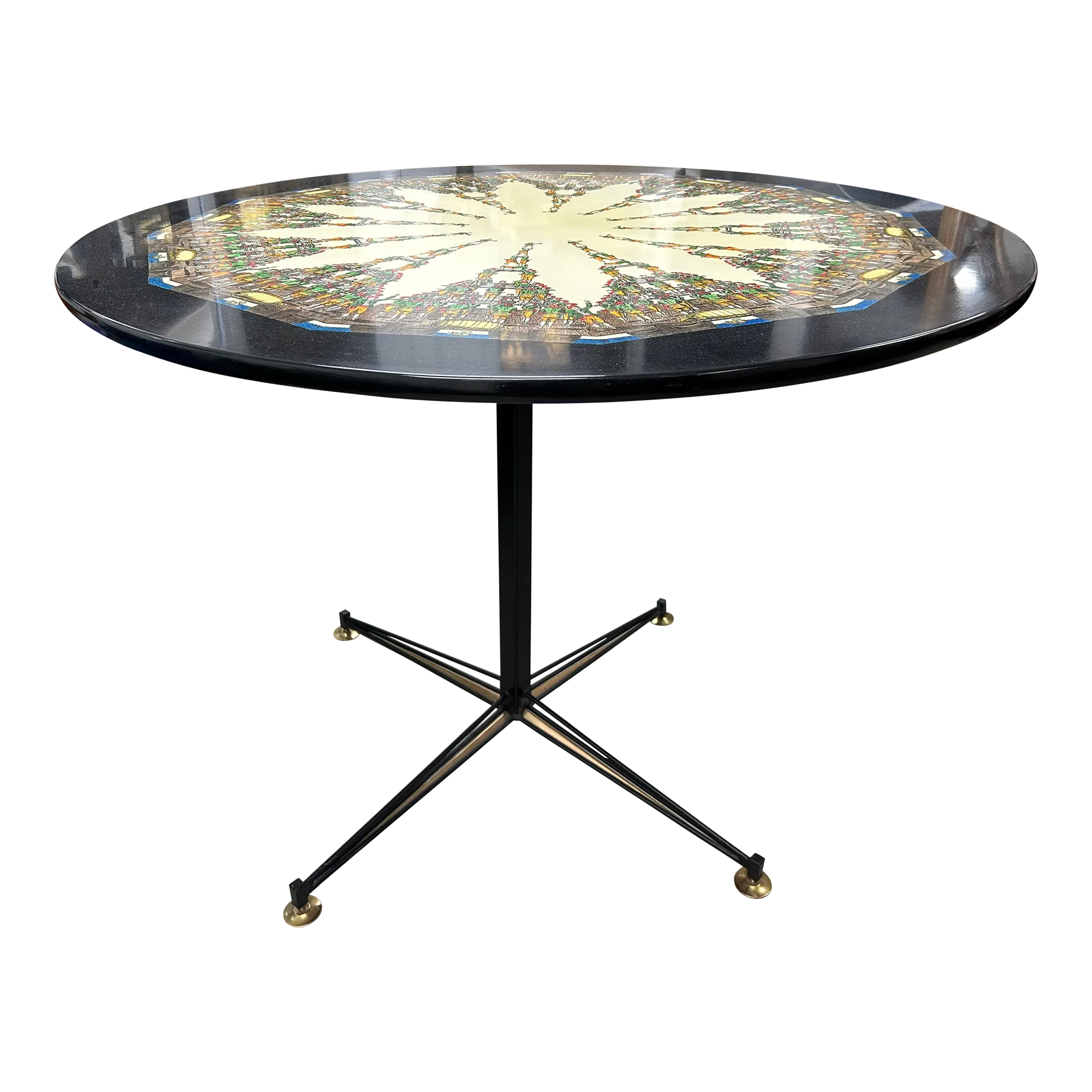 1960s italian modern center table by fornasetti chairish