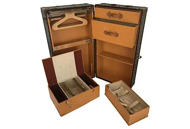 Louis Vuitton Wardrobe Trunk, Circa 1920s | Chairish