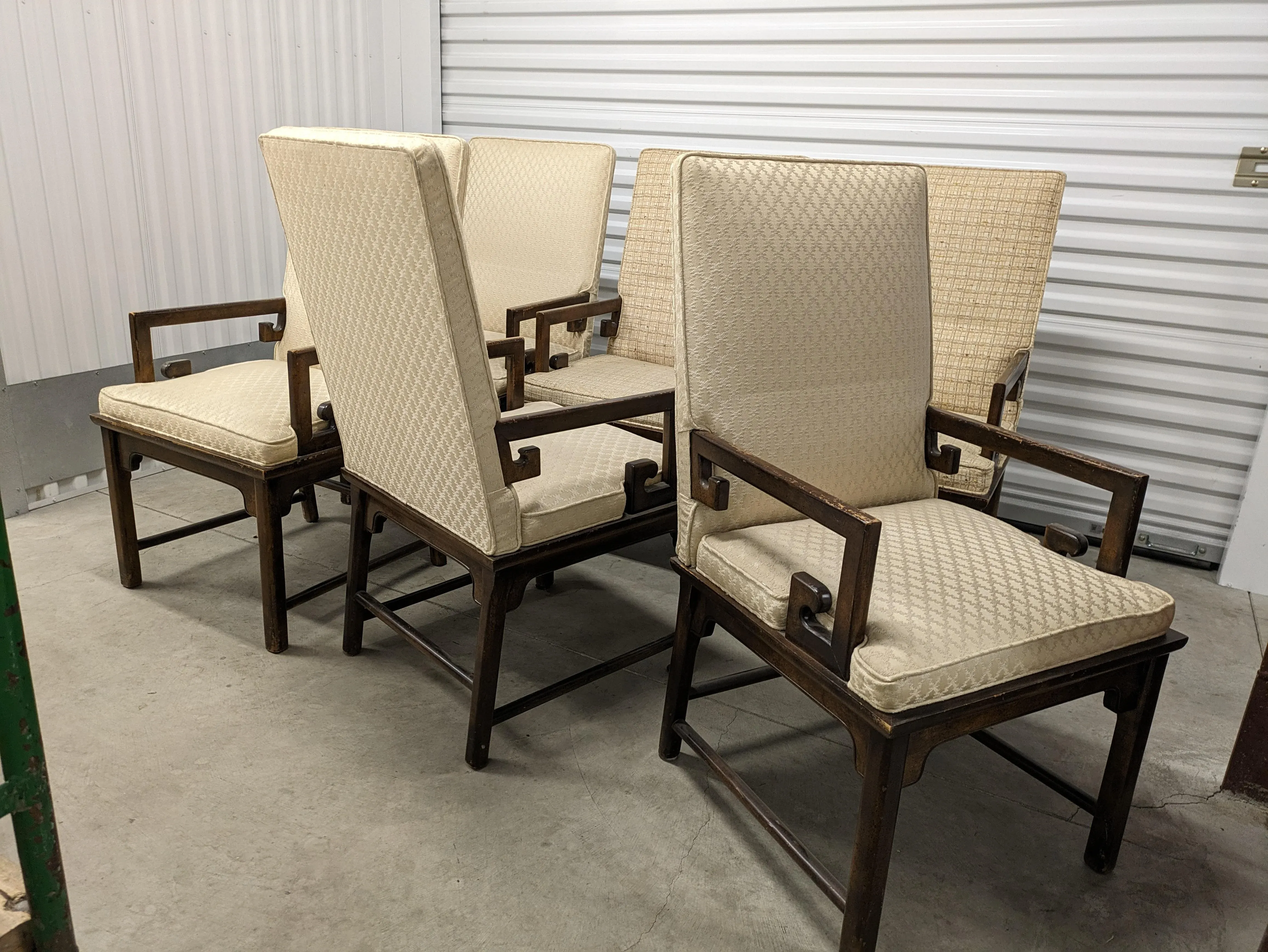 Mid 20th Century James Mont Style Dining Chairs Set of