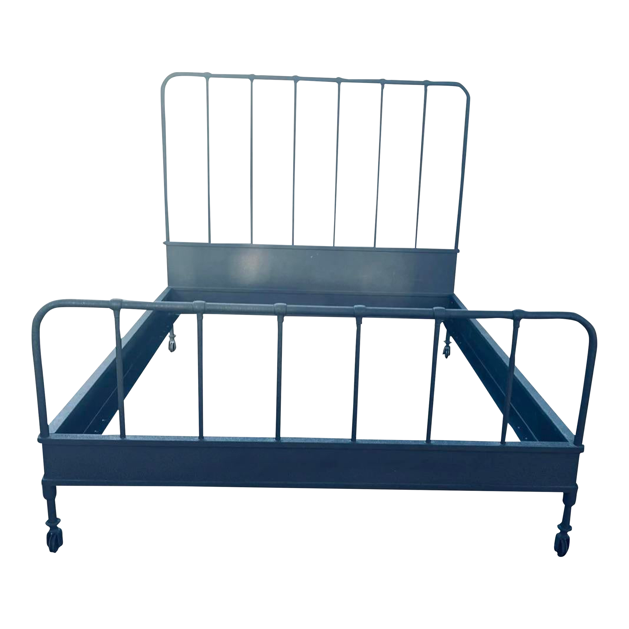 Restoration Hardware Iron Bed With Headboard and Footboard Size Queen Chairish