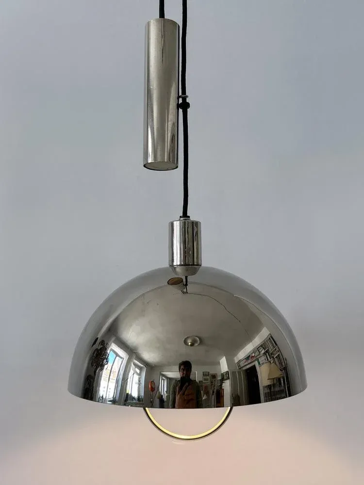 Early Bauhaus Pulley Pendant Lamp HMB 25/300 by Marianne Brandt for Tecnolumen, 1980s