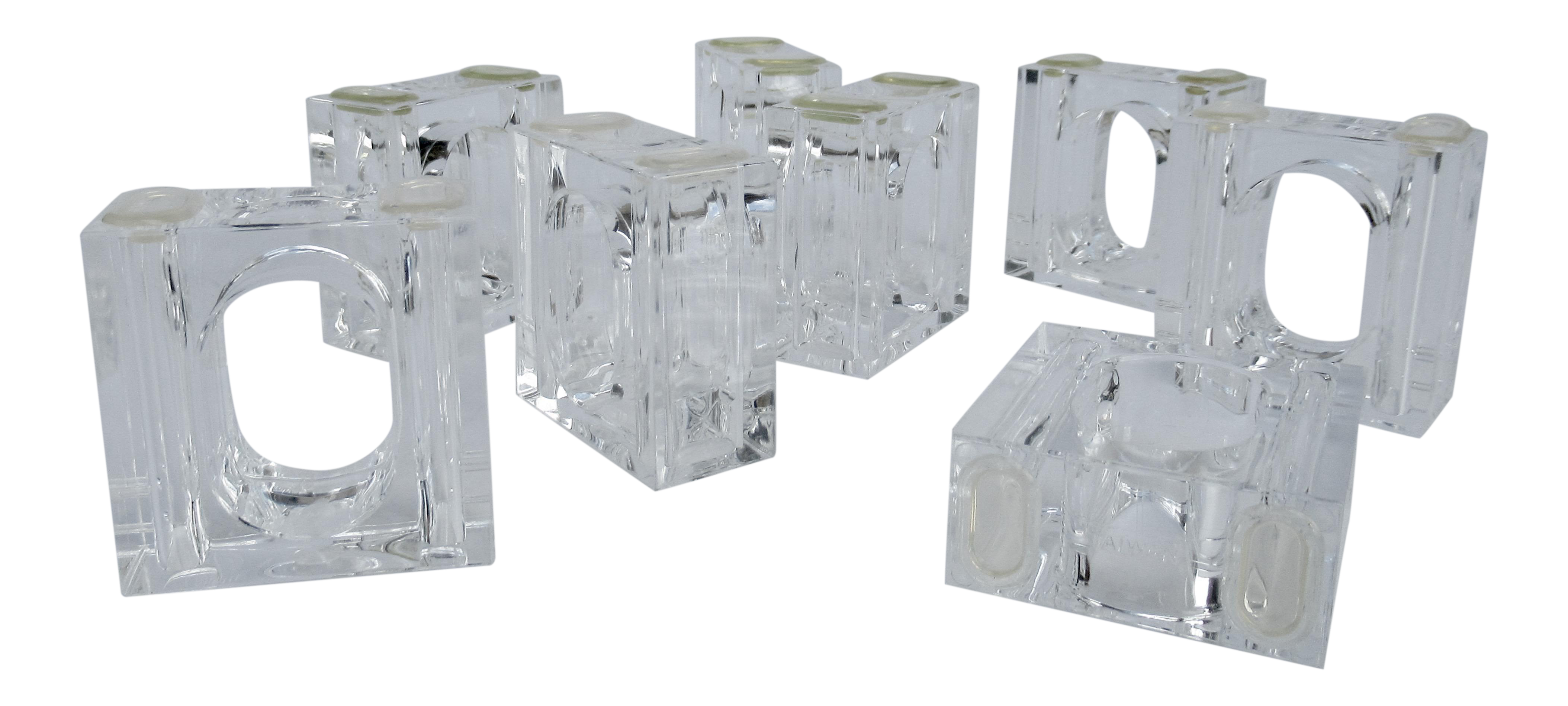 Lucite 2024 napkin rings