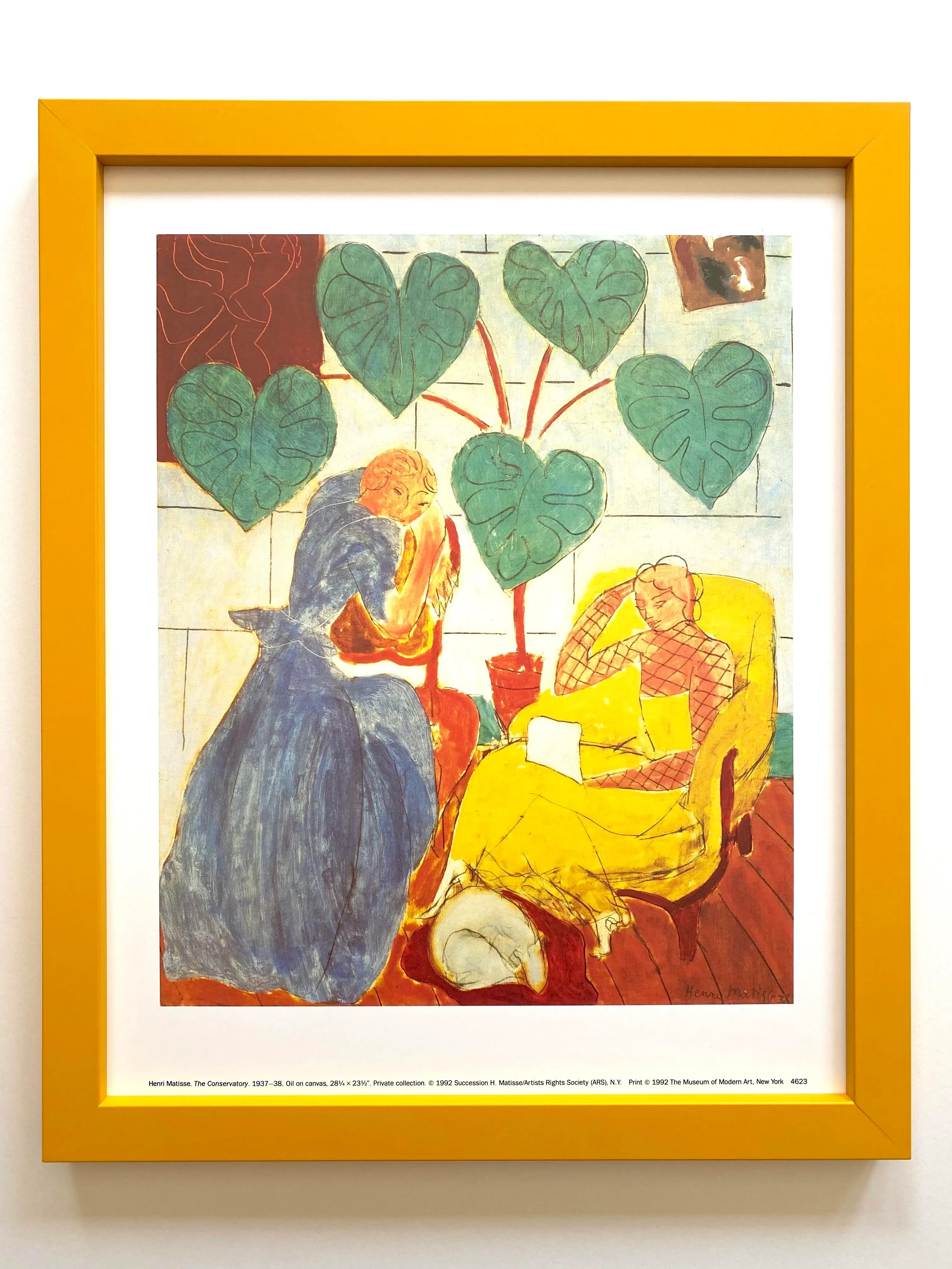 Henri Matisse Vintage 1992 Museum of Modern Art Framed Lithograph
