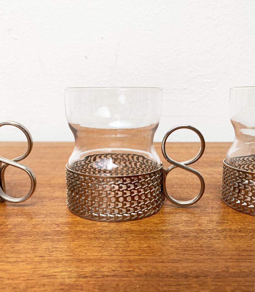 【未使用】 Tsaikka Timo Sarpaneva 1957 1957 Tsaikka Iittala Crystal With Holders Timo Sarpaneva Set