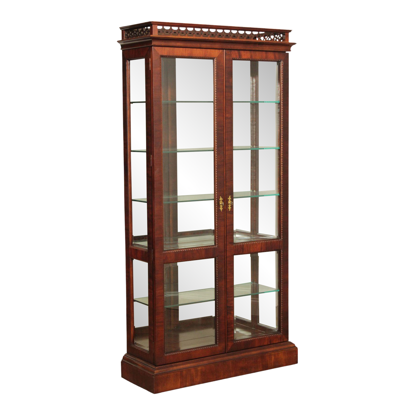 Century Furniture Mahogany Illuminated Curio Display Chairish