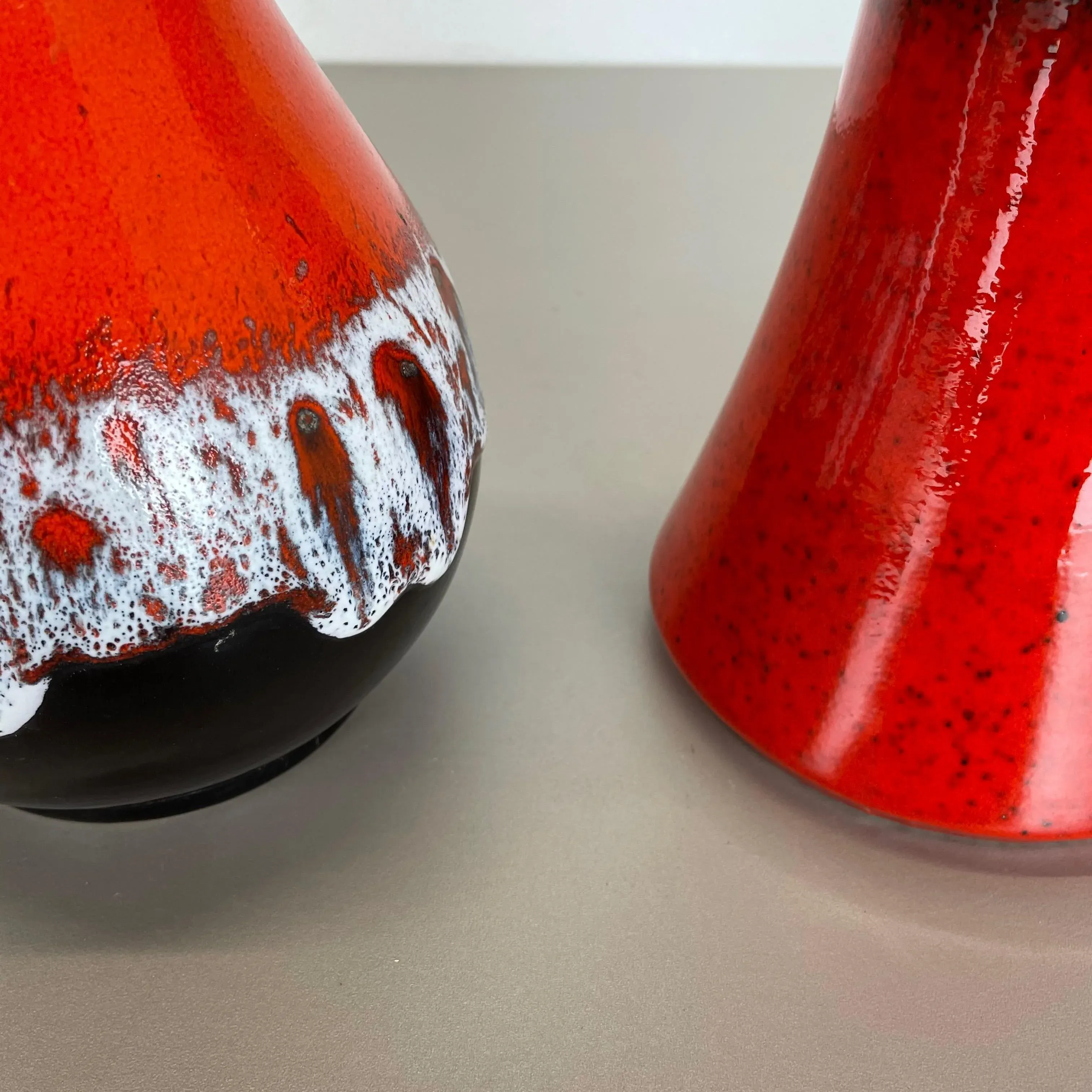 Fat Lava Op Art Pottery Vase from Jasba Ceramics, Germany