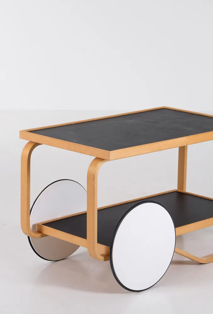 Vintage Tea Cart by Alvar Aalto for Artek, 1980s