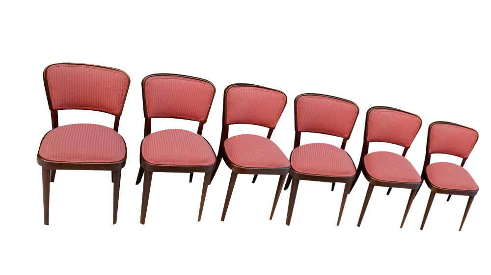 Art Deco Dining Chairs from Thonet, 1920s, Set of 6