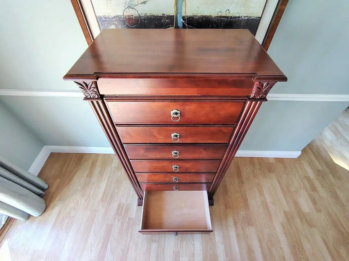 Ethan Allen British Classics Ginger Tall Lingerie Chest | Chairish