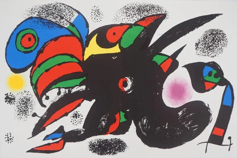 Joan Miro, Fantastic Birds, Lithograph