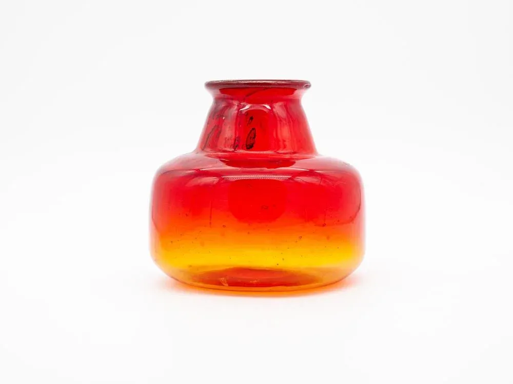 Glass Vase by Erik Höglund for Boda, Sweden, 1950s