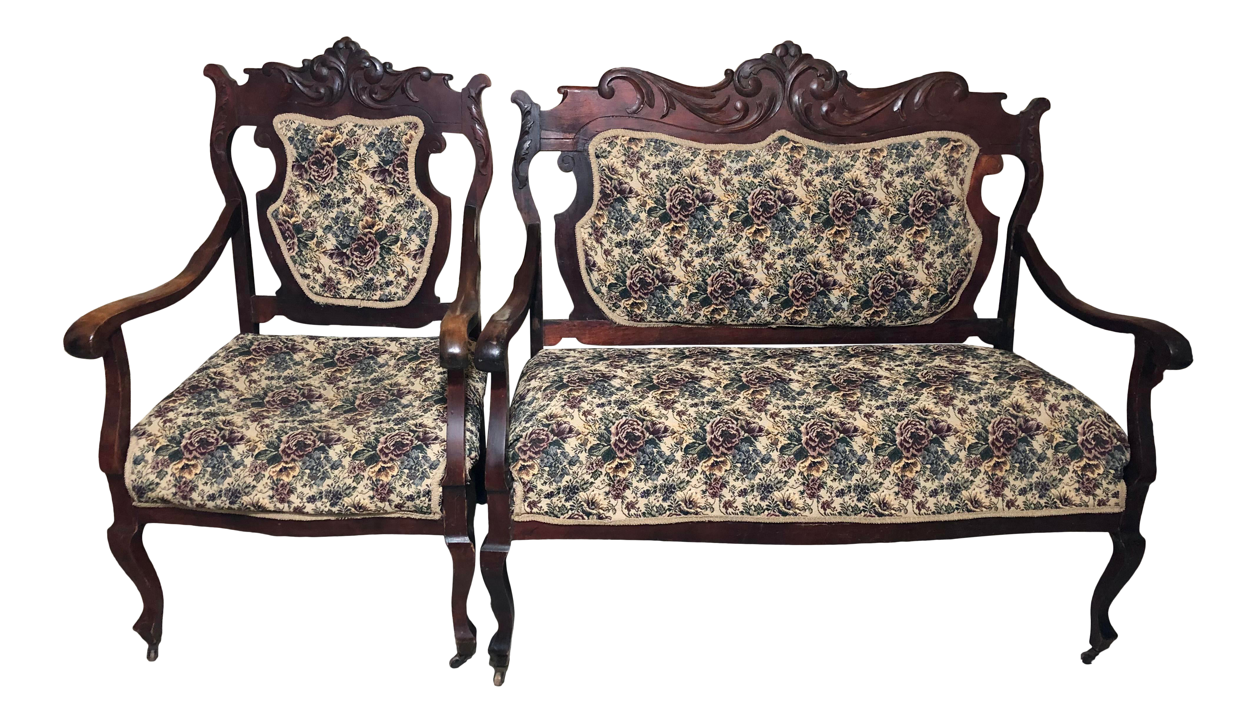 antique victorian parlor set
