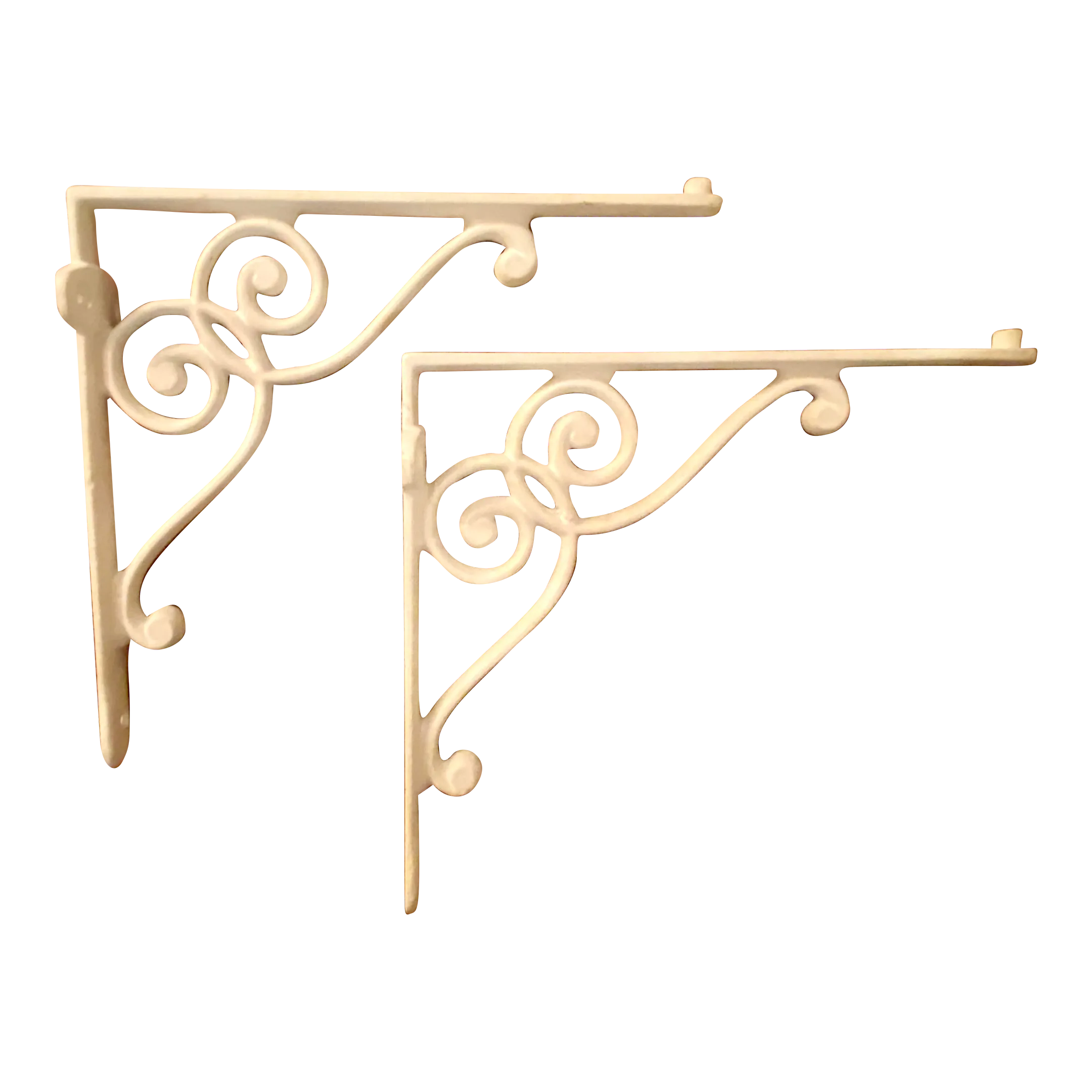 Vintage Style Decorative Metal Shelf Brackets a Pair Chairish