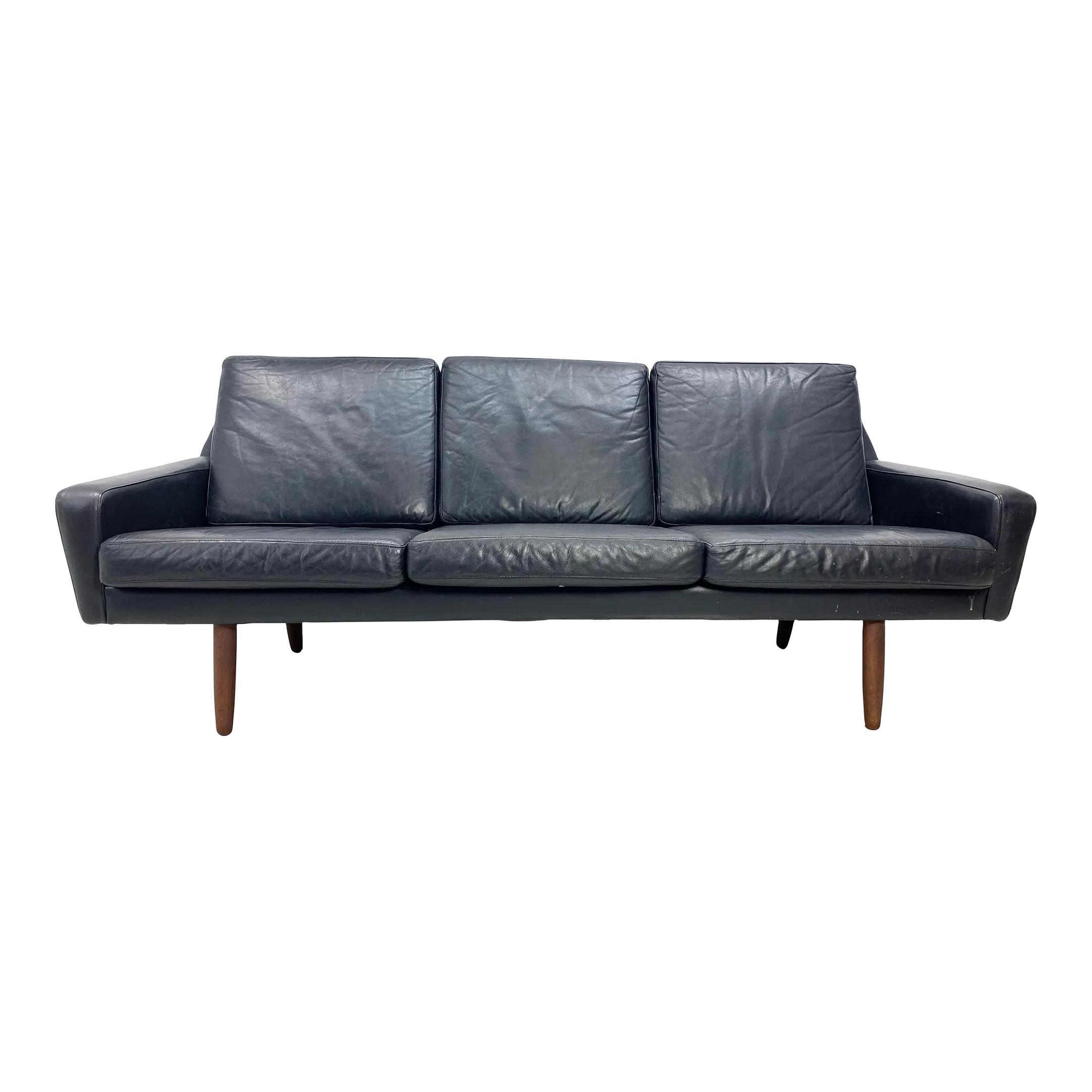 1960’s Danish Leather Sofa Chairish