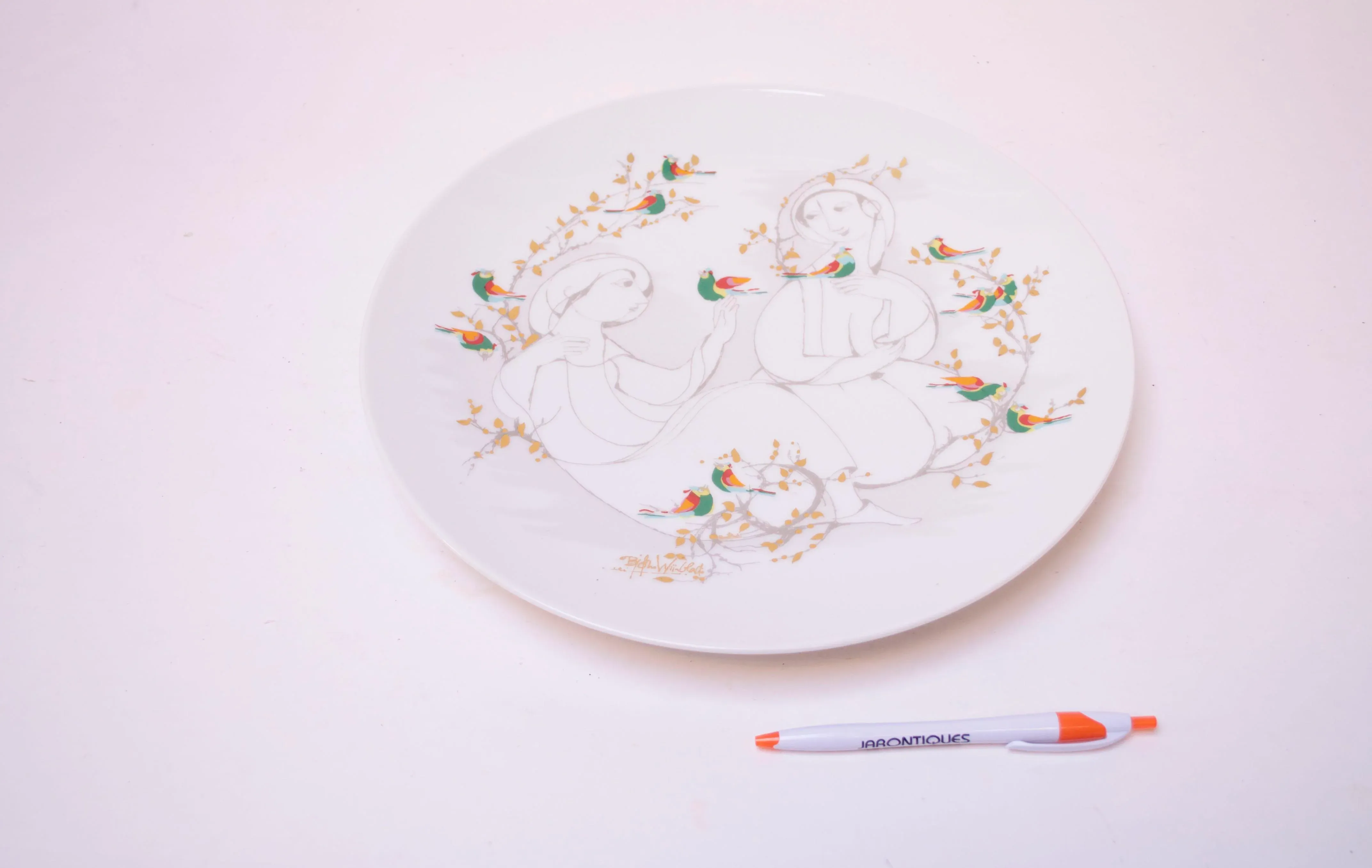 Bjørn Wiinblad for Rosenthal Studio Line Decorative Plate | Chairish