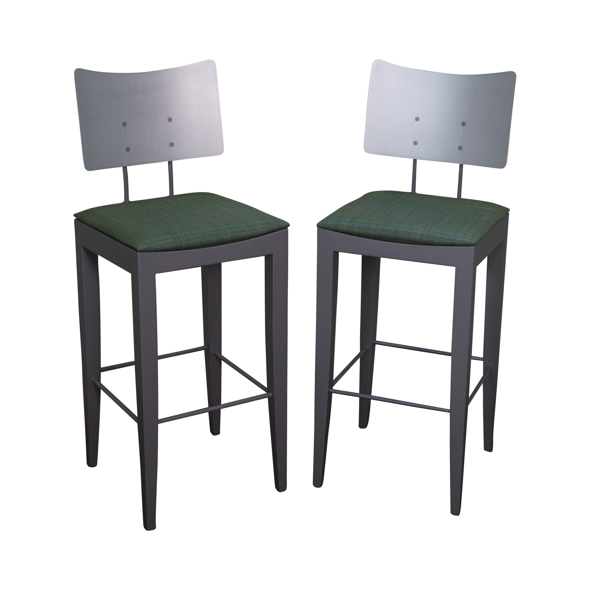 Tenon Italian Modern Bar Stools A Pair Chairish