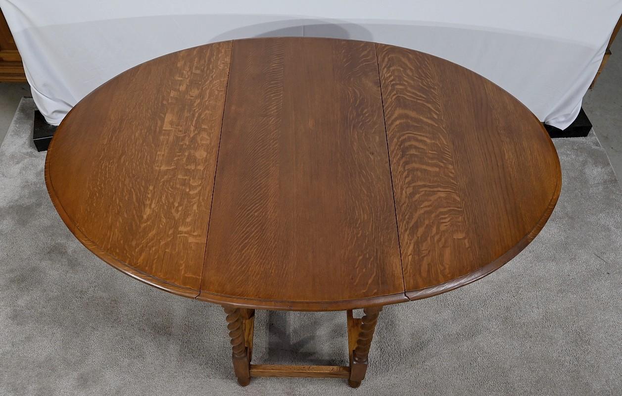 Gatelag Table in Oak, England, 1920s
