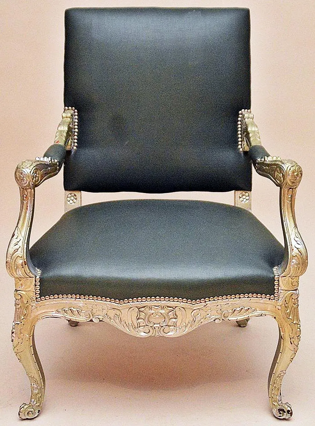 Antique French Silver Armchair