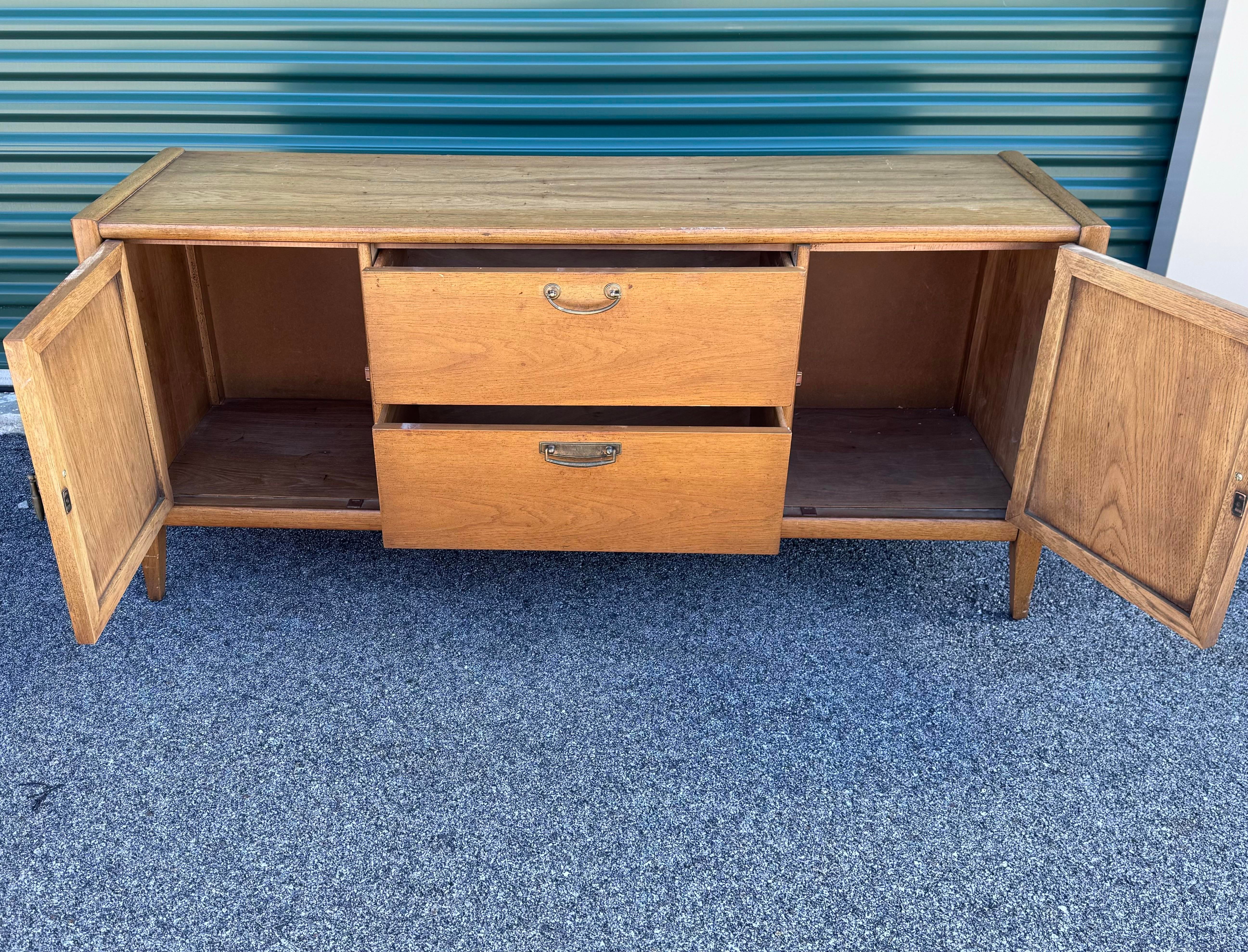 Vintage 1960s Broyhill Furniture Premier Mahogany Dresser Diamond Front
