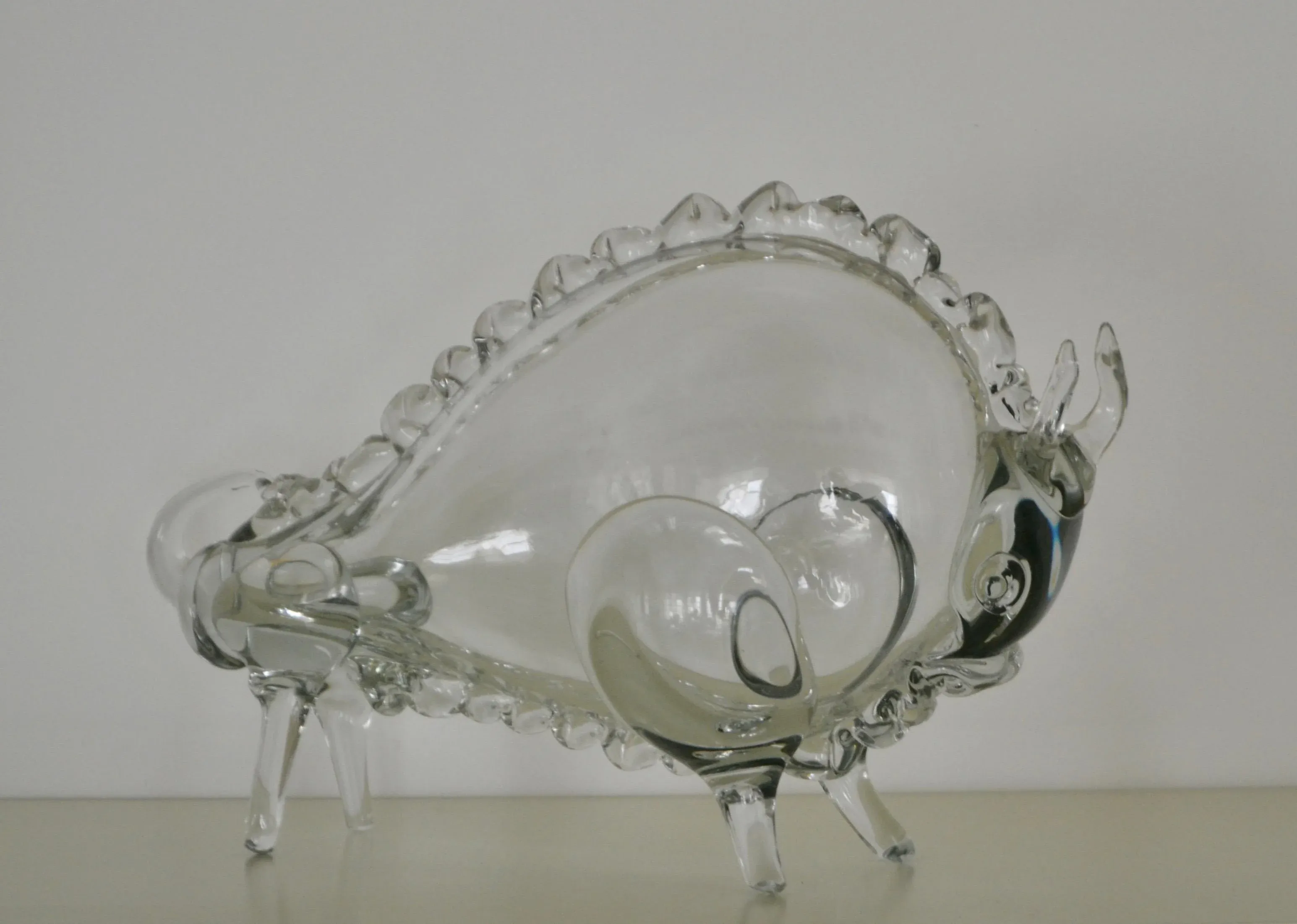 Mid-Century Blown Glass Bull