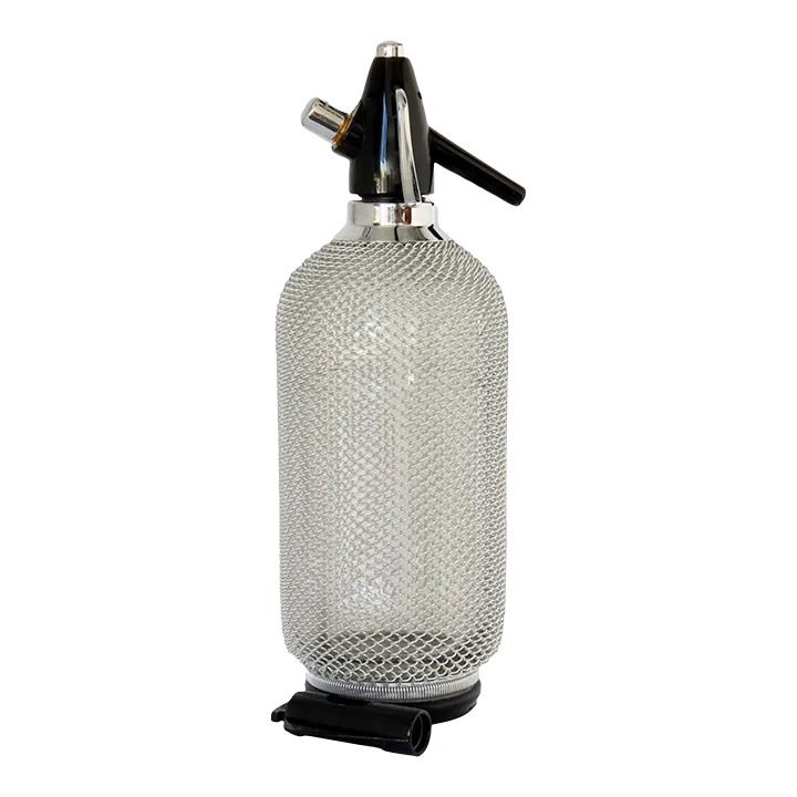 Metal Mesh Covered Seltzer Bottle Chairish