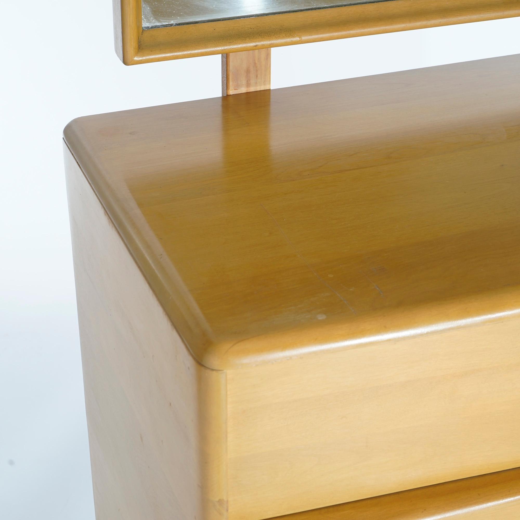 Mid Century Modern Heywood Wakefield Dresser & Mirror in