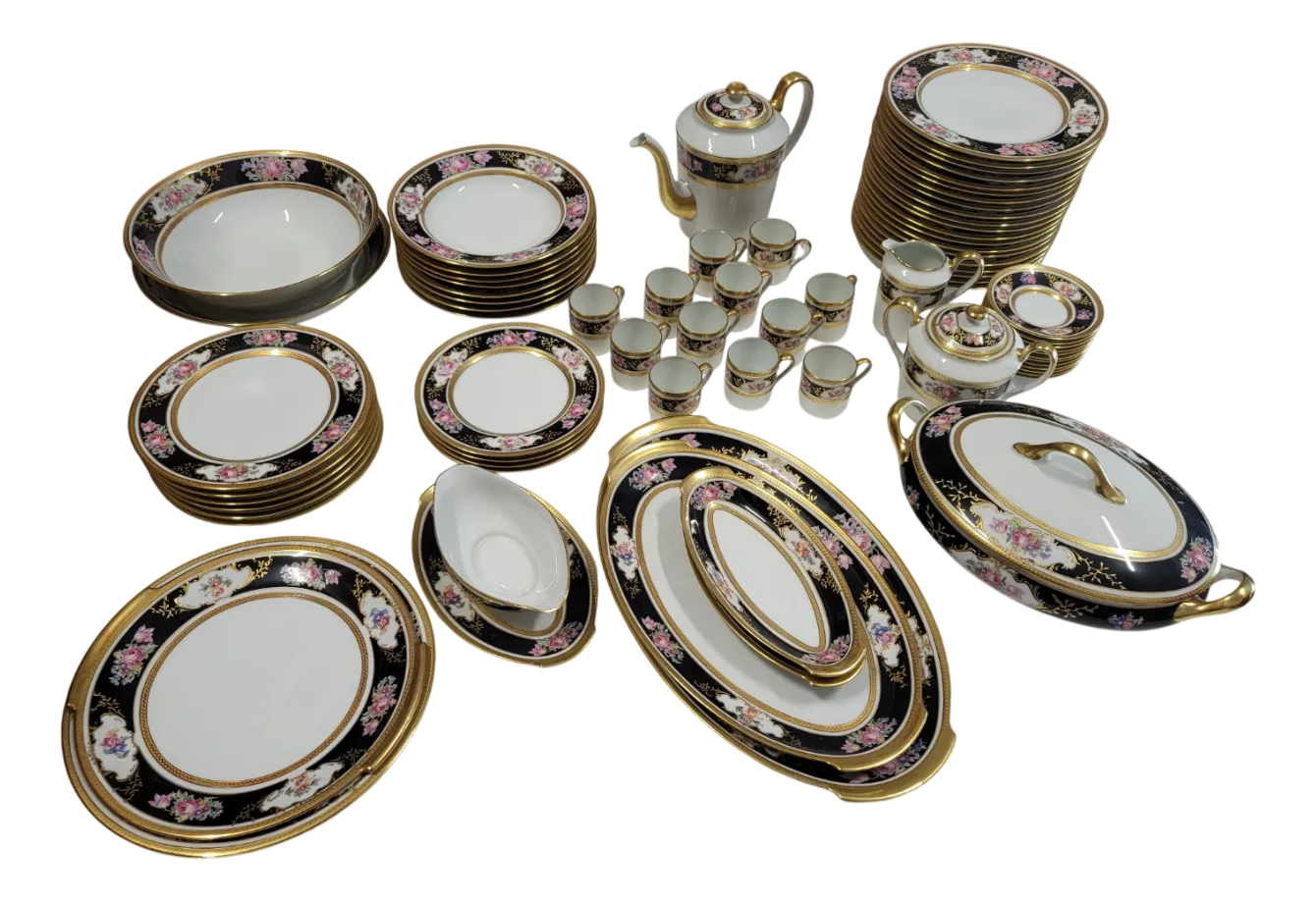 Gold-Plated Service from L' Ancienne Manufacture Royale de Limoges