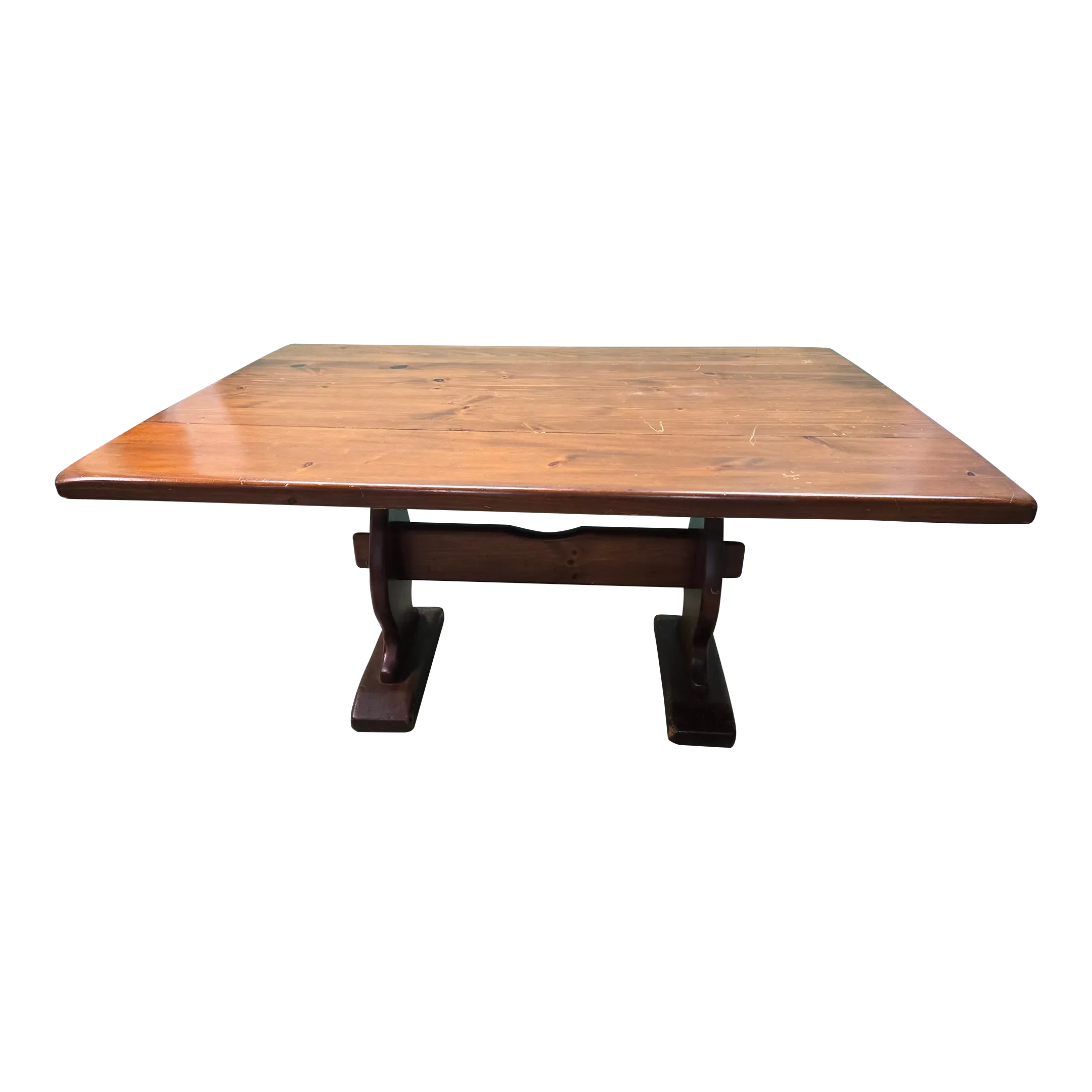 Farmhouse Style Solid Wood Drop Leaf Dining Table | Chairish