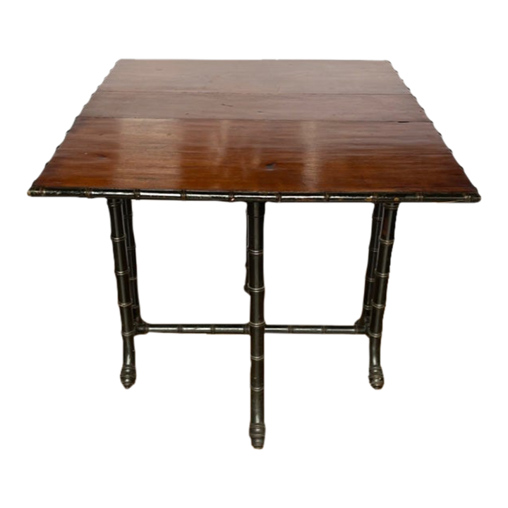 Late 19th Century Faux Bamboo DropLeaf Painted Table Chairish