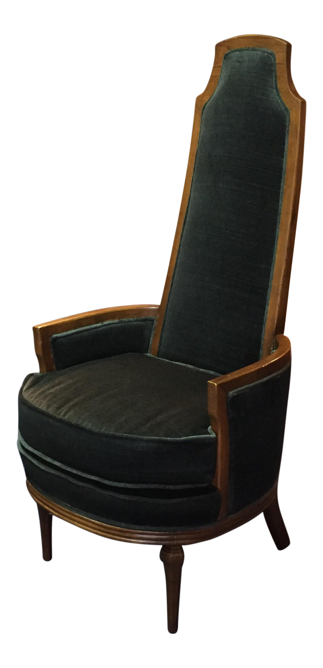 Hollywood Regency Highback Throne Armchair
