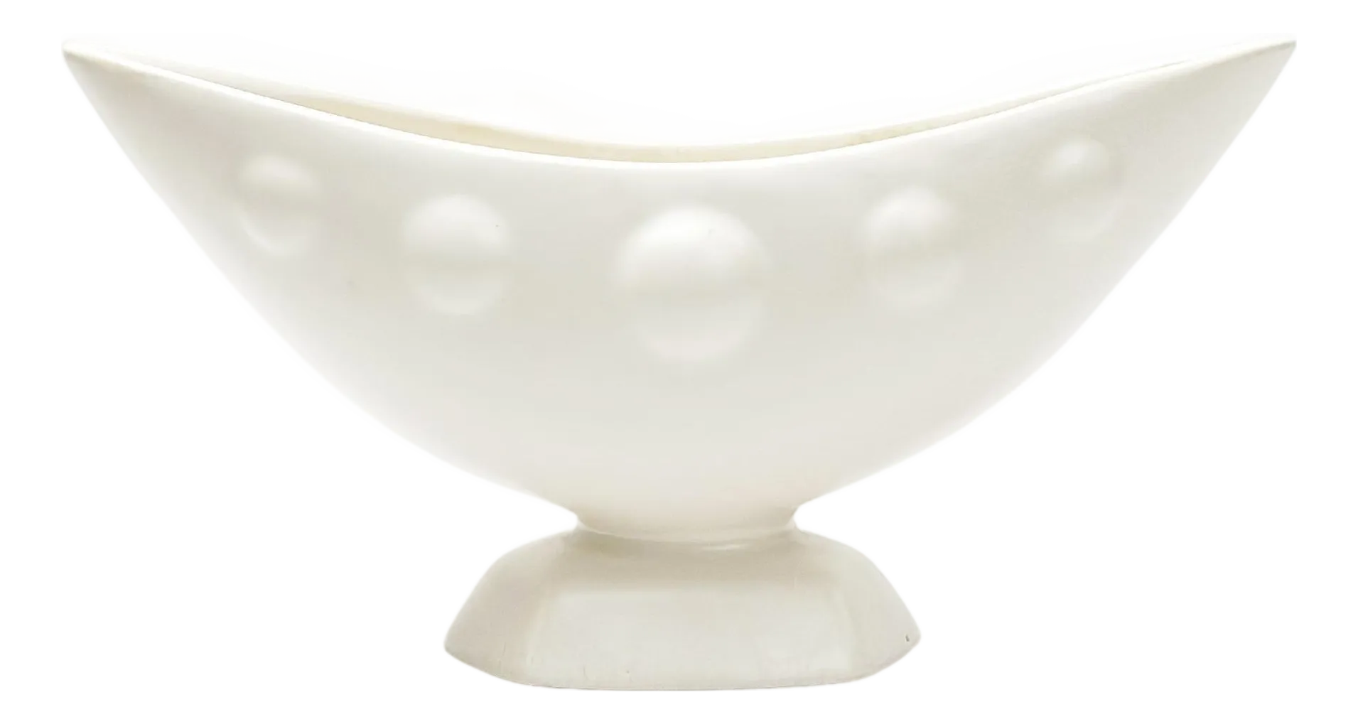 White Ceramic Mantle Vase from Shorter & Son, England, 1950s