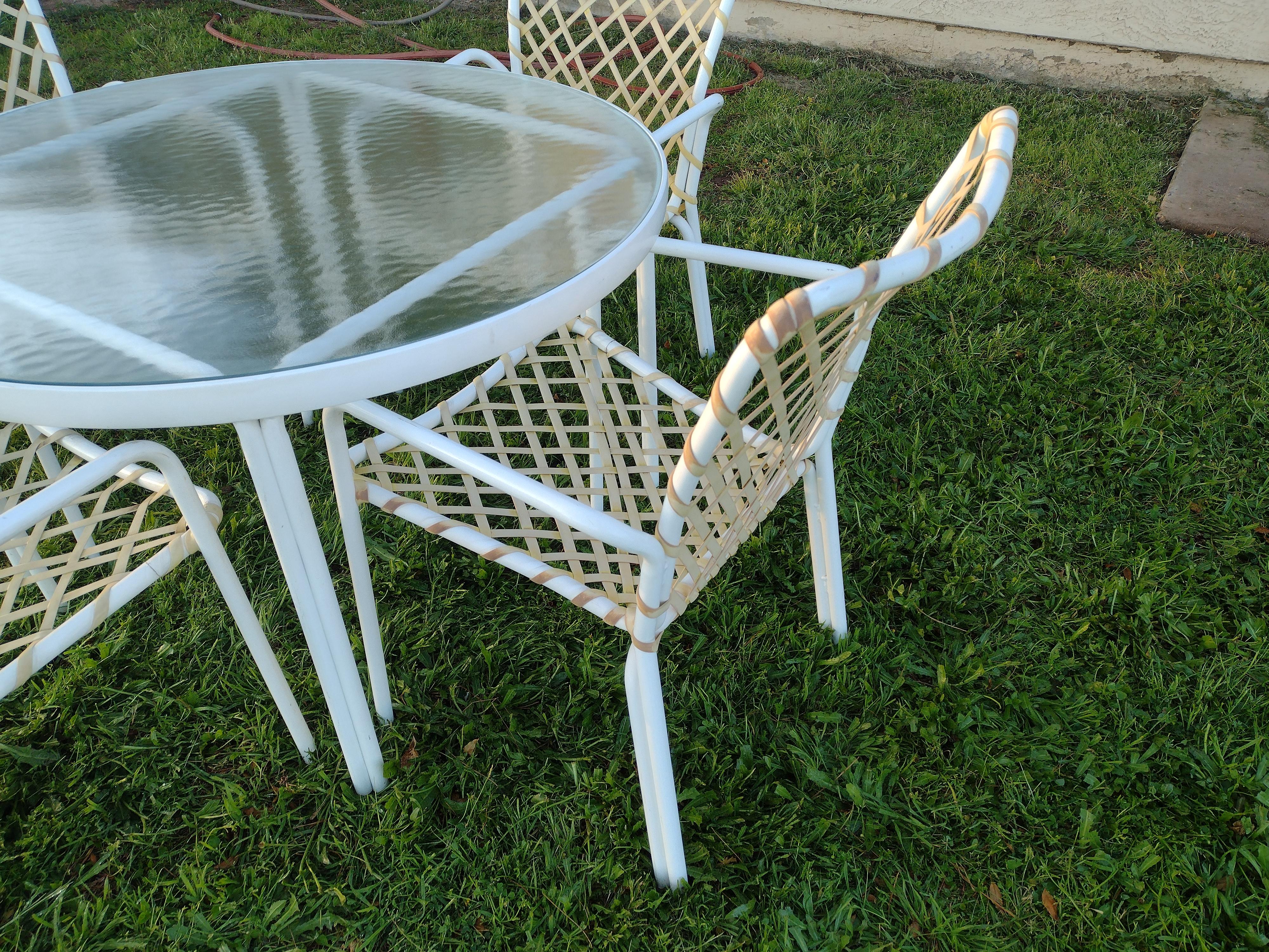Vintage Brown Jordan Tamiami Table Chairs Chairish