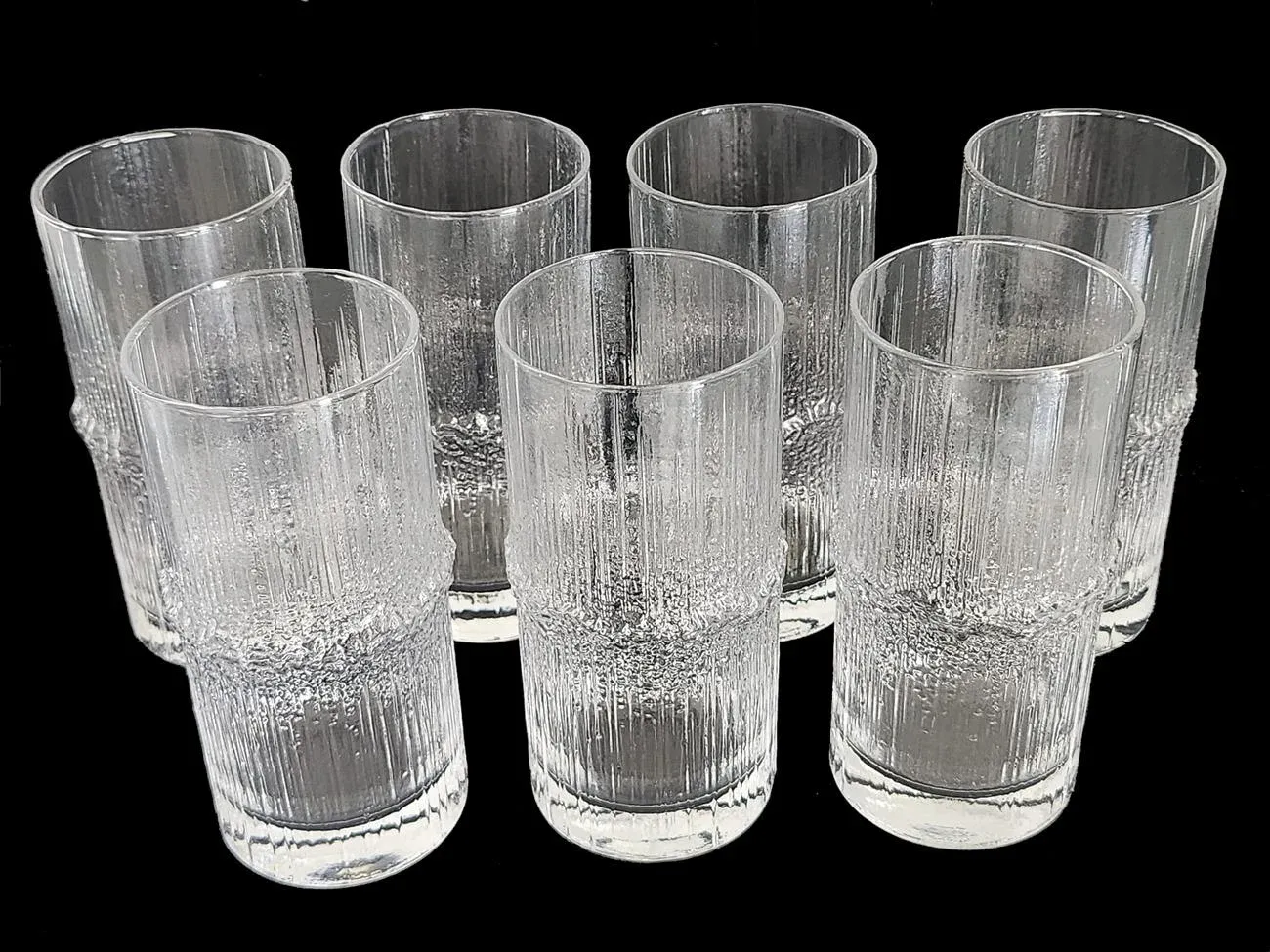 iitala Niva Tapio Wirkkala グラス 6個セット 1970s Niva High Ball Glasses by Tapio Wirkkala for Iittala Finland