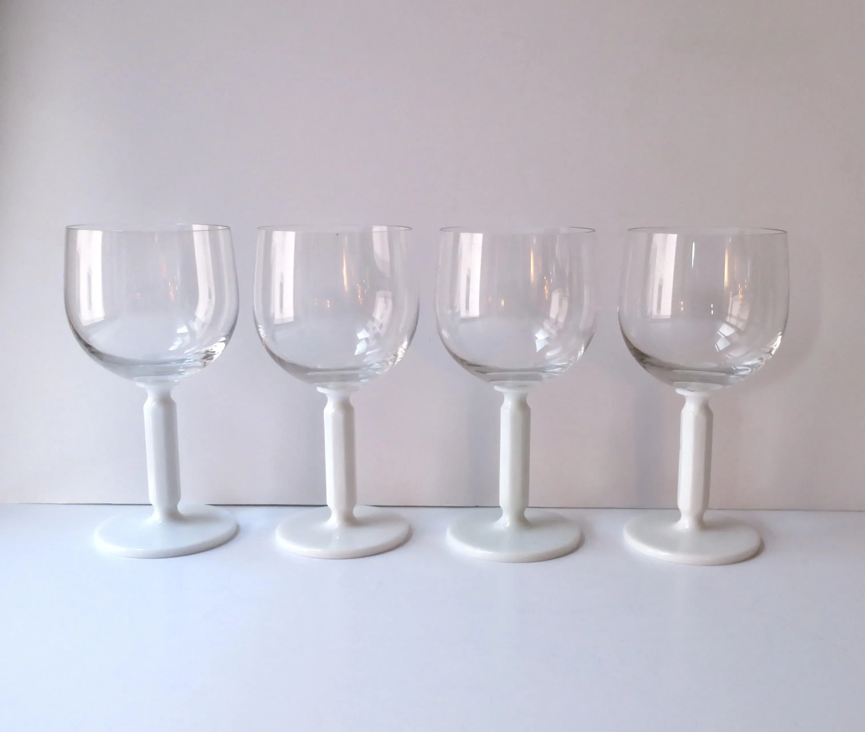 Rosenthal Studio-Line Wine or Cocktail Glasses With White Glass