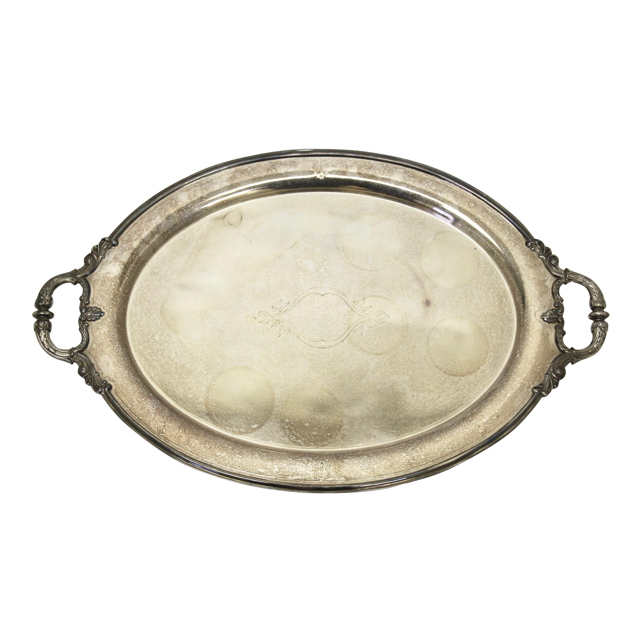 Small Oval Silver Trays — Birdie in a Barn, Vintage Event Rentals