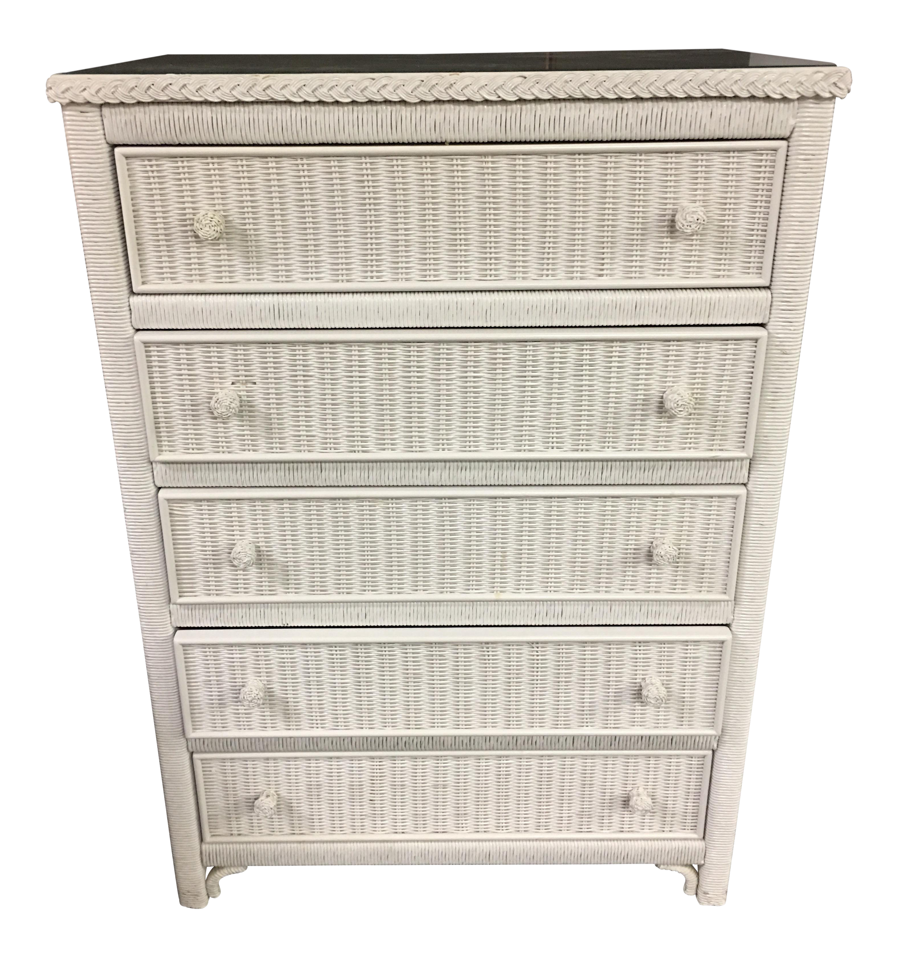 Lexington Henry Link 5 Drawer Wicker Dresser Chairish