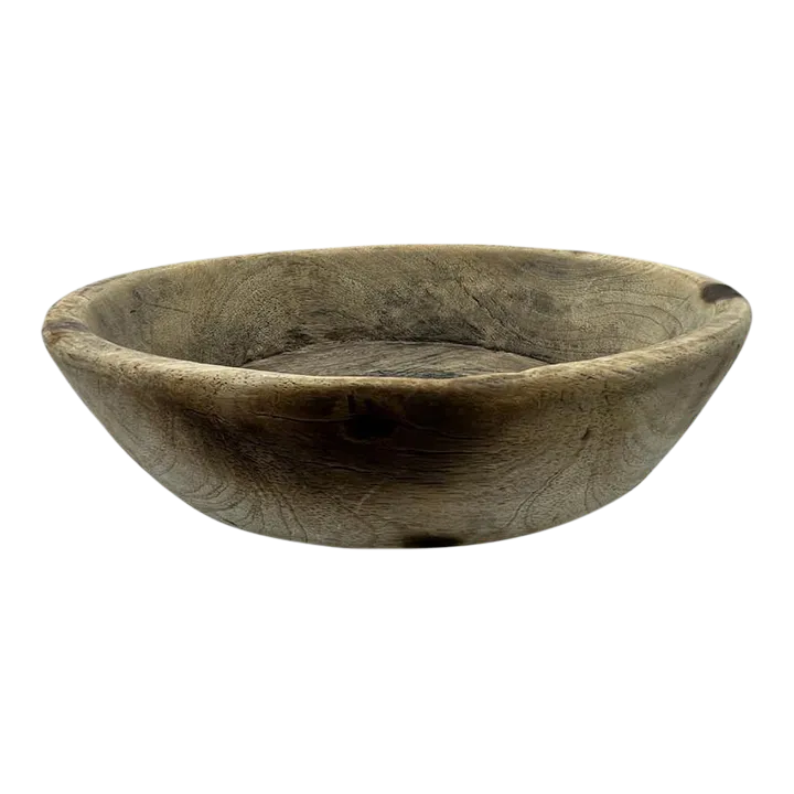 Vintage Wooden Parat Bowl - Small | Chairish