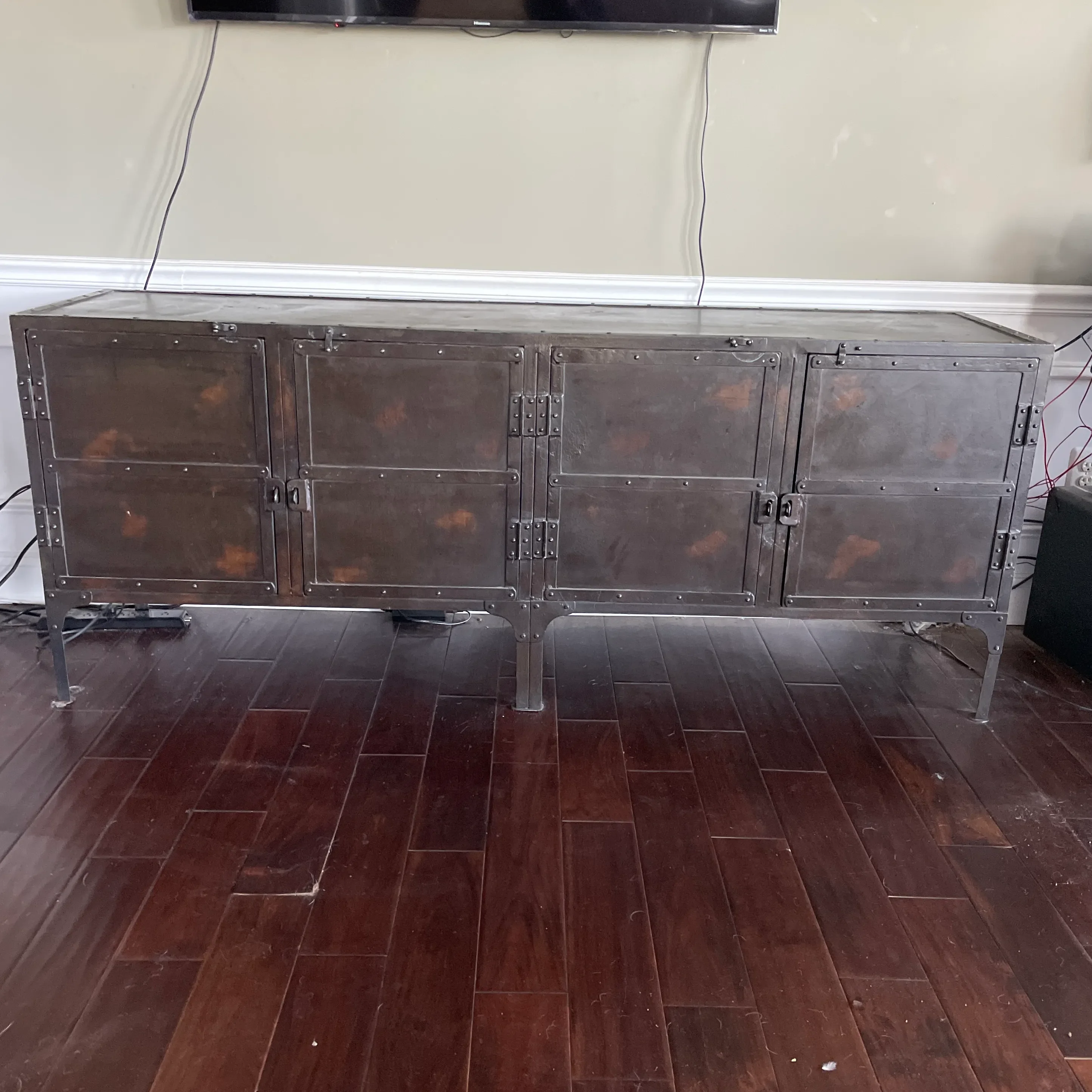 Restoration Hardware Industrial Style,Tool Chest, Media Console, Buffet  Cabinet | Chairish, image size:2888x2888