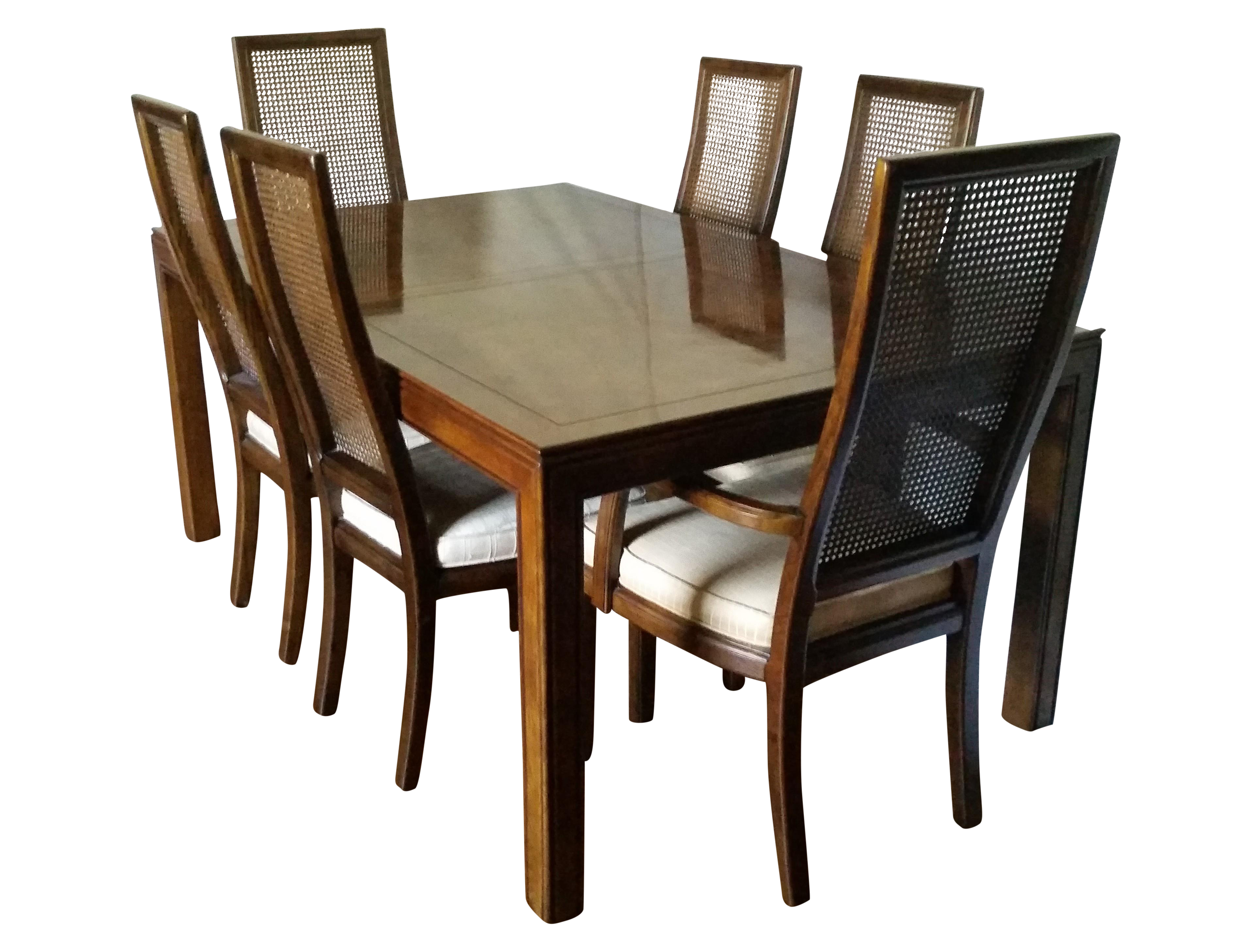 Vintage Henredon Campaign Dining Set Chairish