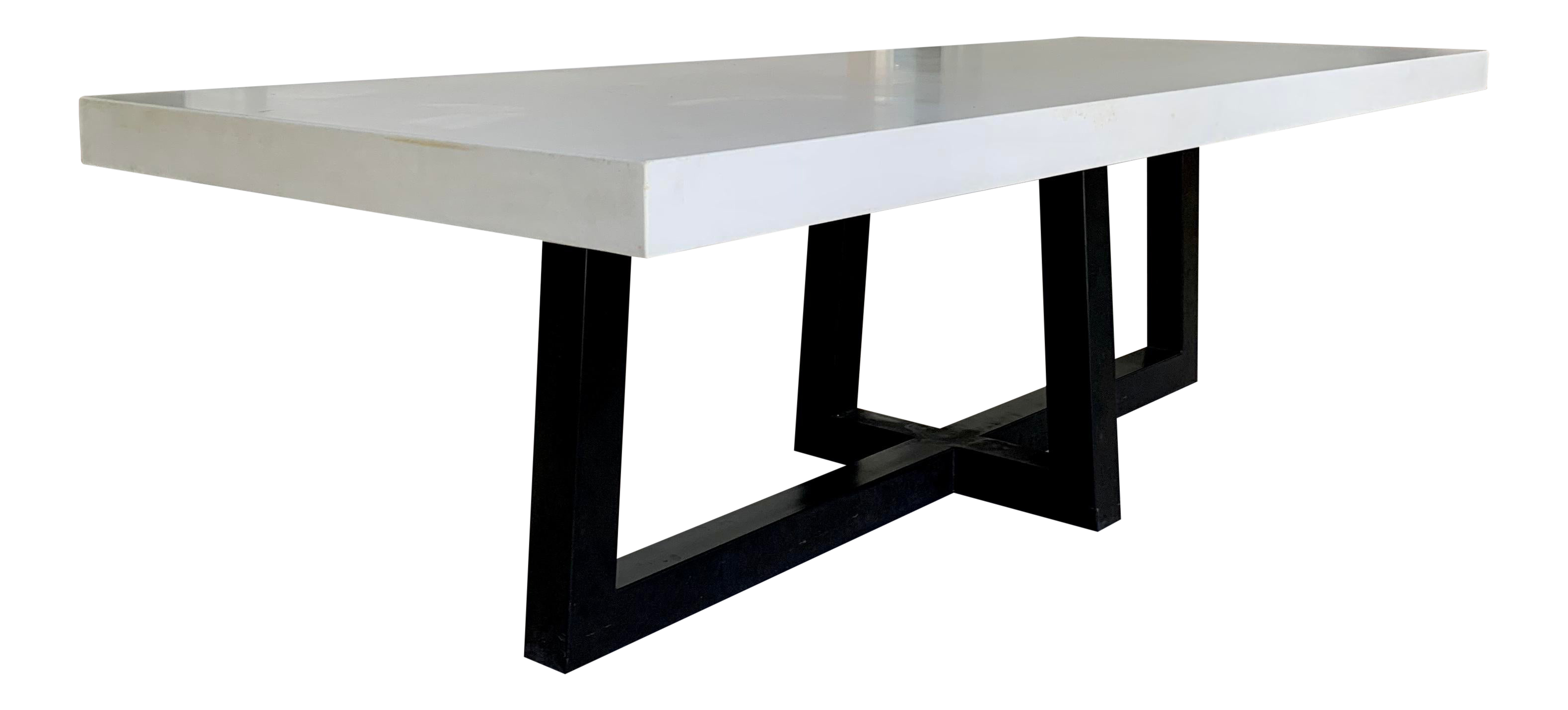 Custom Concrete Outdoor Dining Table Chairish