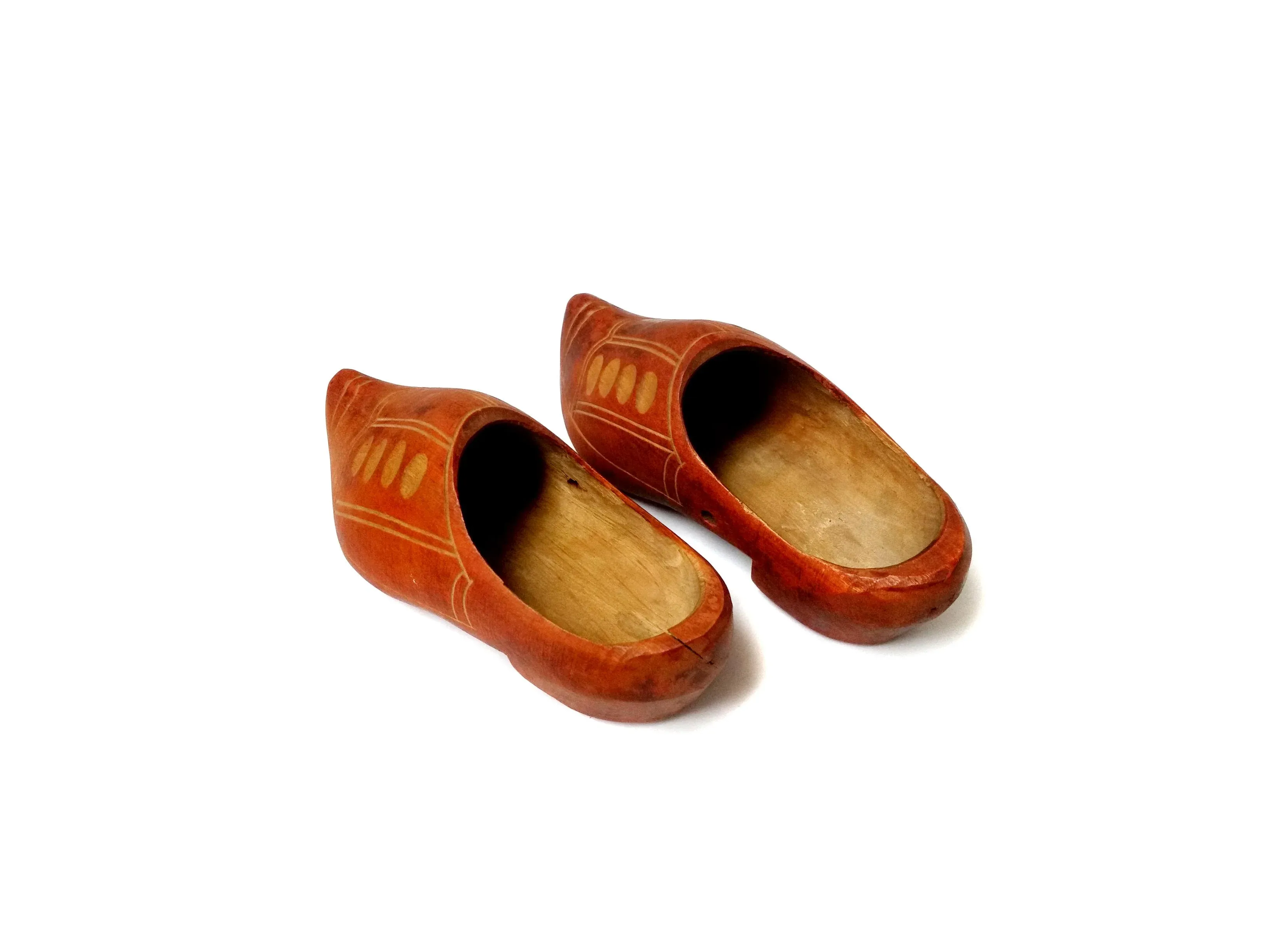 Mid 20th Century Dutch Handmade Kids Wooden Clogs Chairish