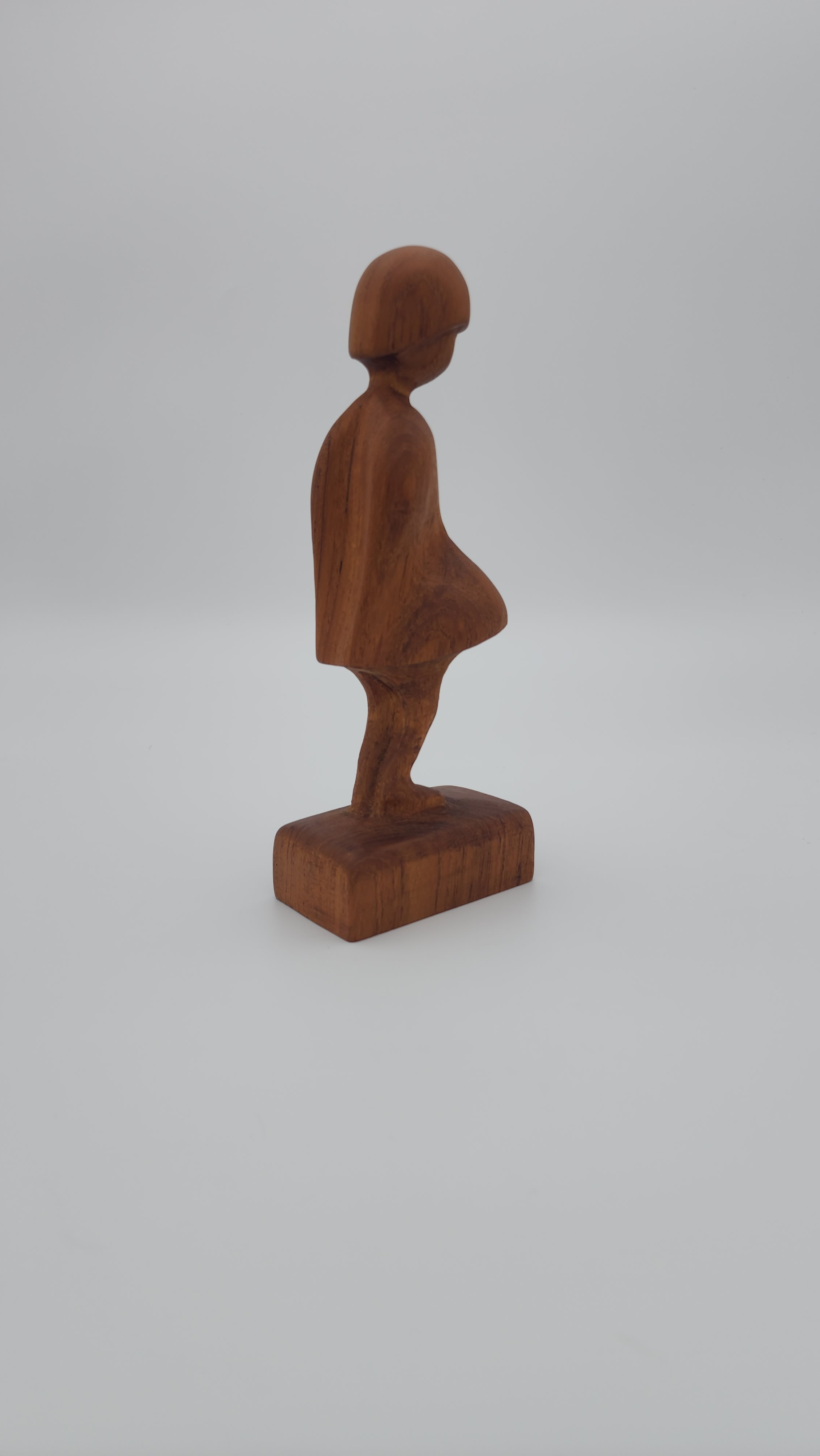 【希少】arne basse Denmark wood sculpture デンマーク ヴィンテージ アルネ・バッセ 彫刻 オブジェ チーク材