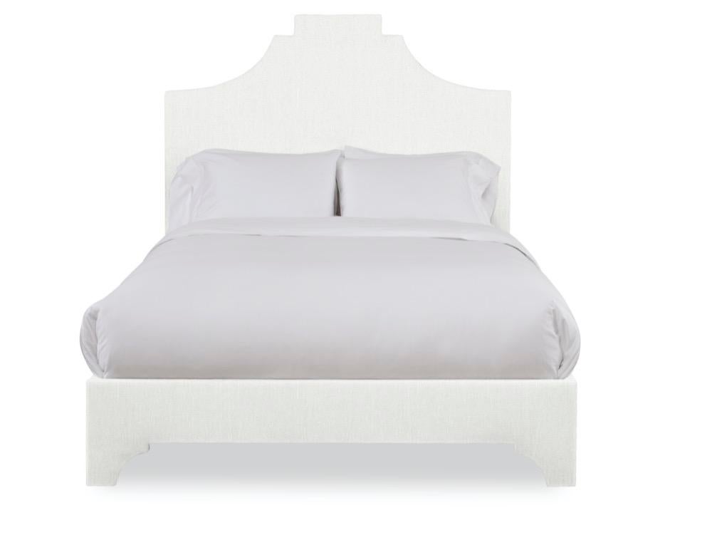 Nadine Full Double Bedframe Ivory Linen Chairish
