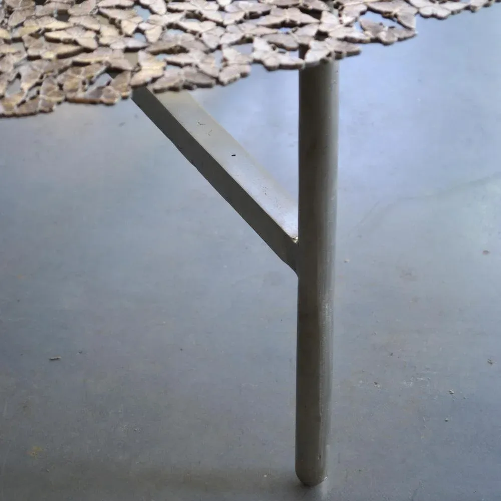 Jean Bronze Round Coffee Table by Fred and Juul